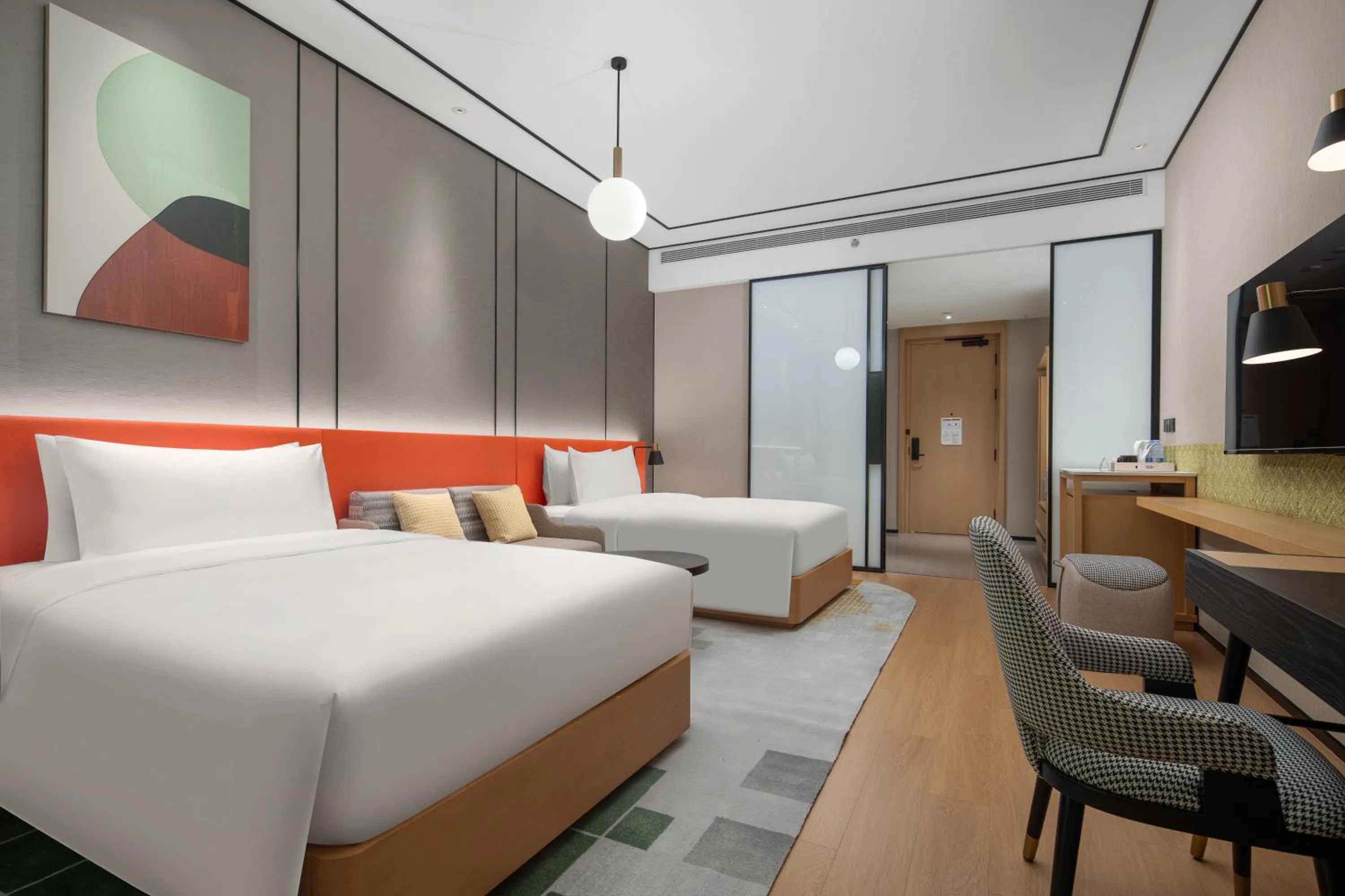 Bed in Hilton Garden Inn Shenzhen Guangming Hongqiao Park
