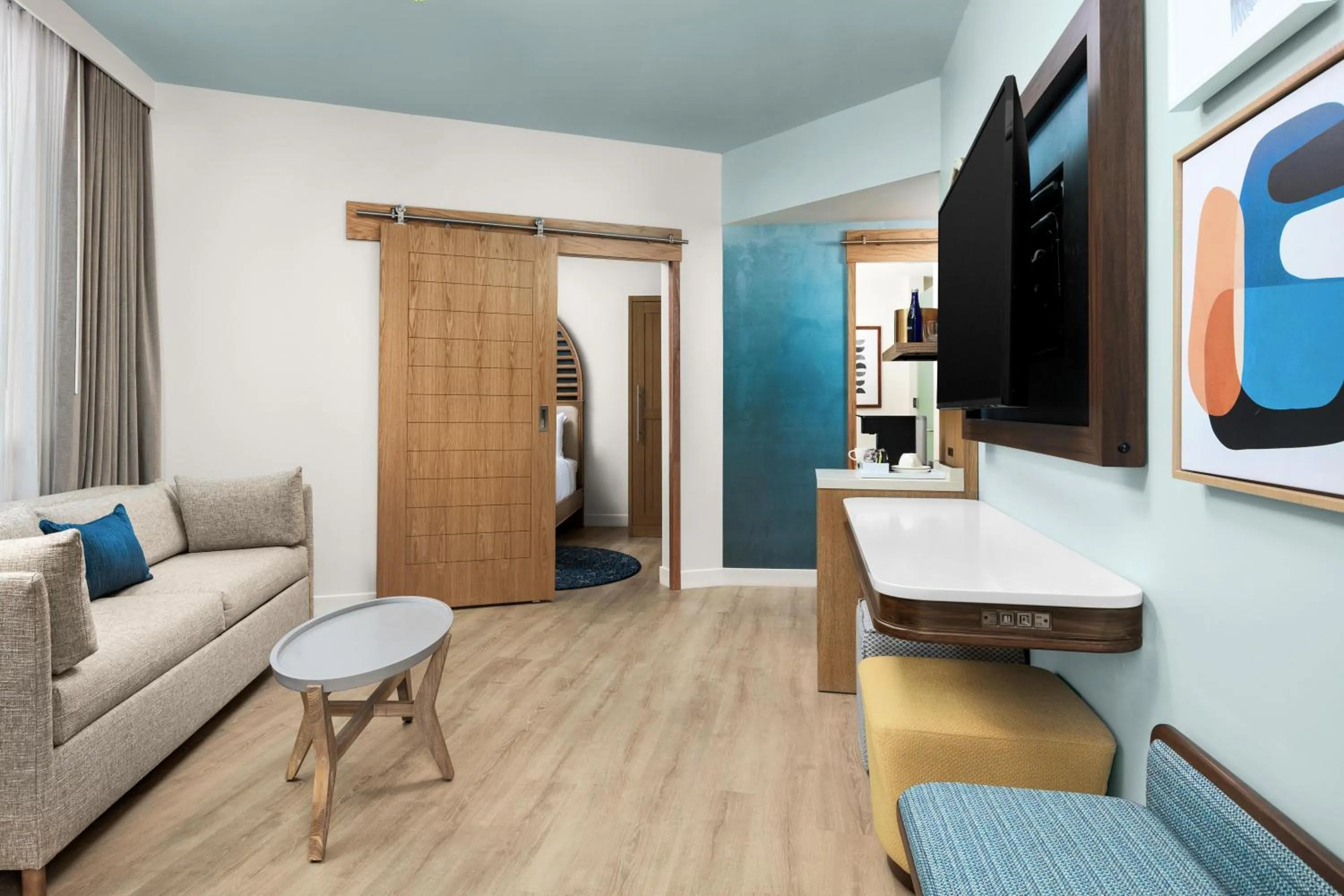 Living room in The Hiatus Clearwater Beach, Curio Collection By Hilton