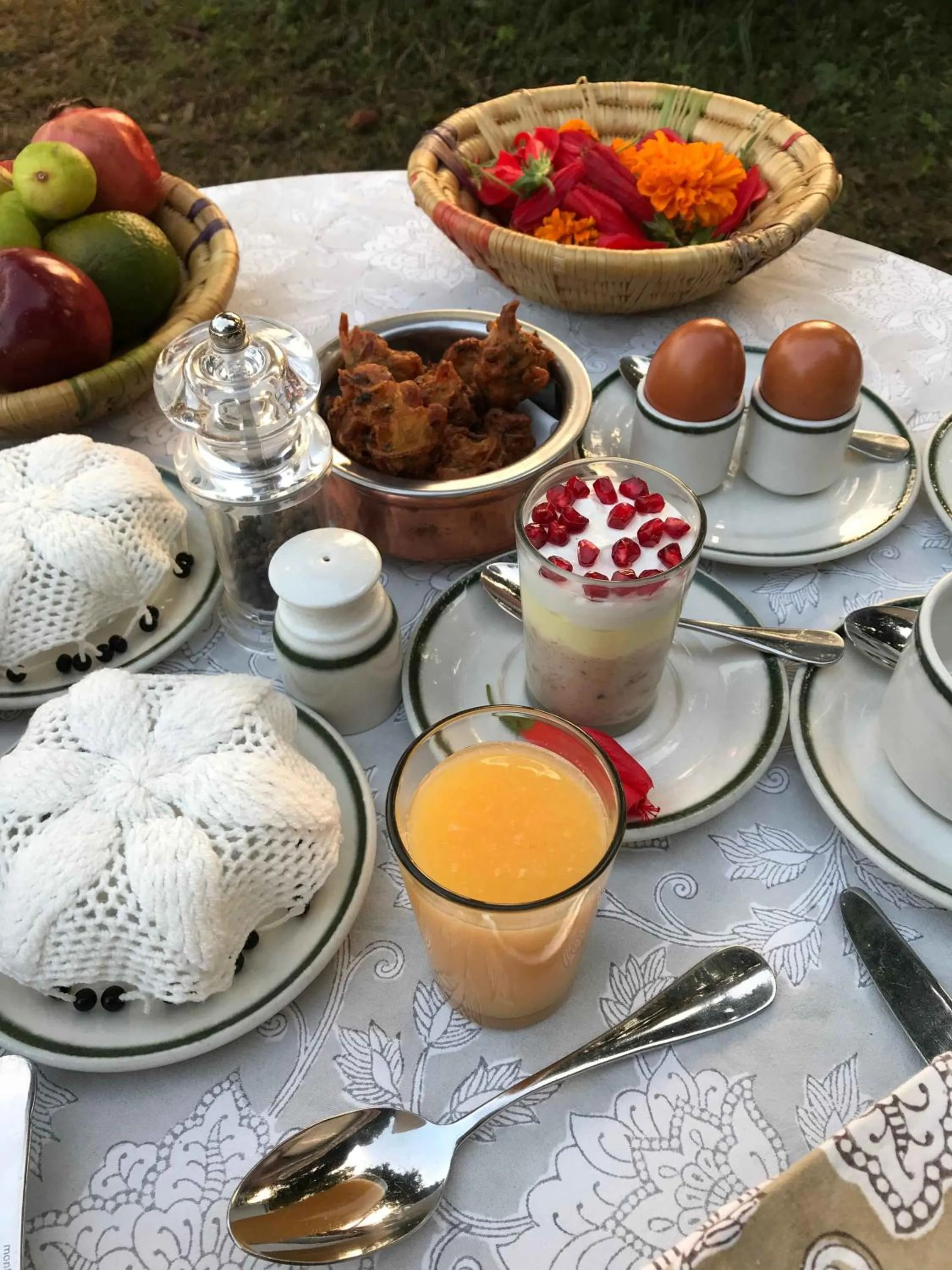 Breakfast in Tiger Mountain Pokhara Lodge