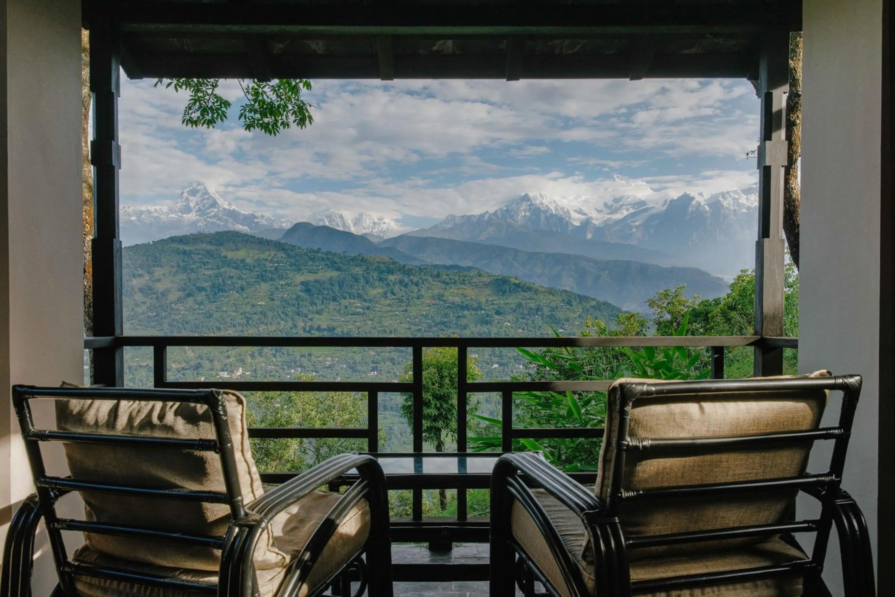 Mountain view in Tiger Mountain Pokhara Lodge