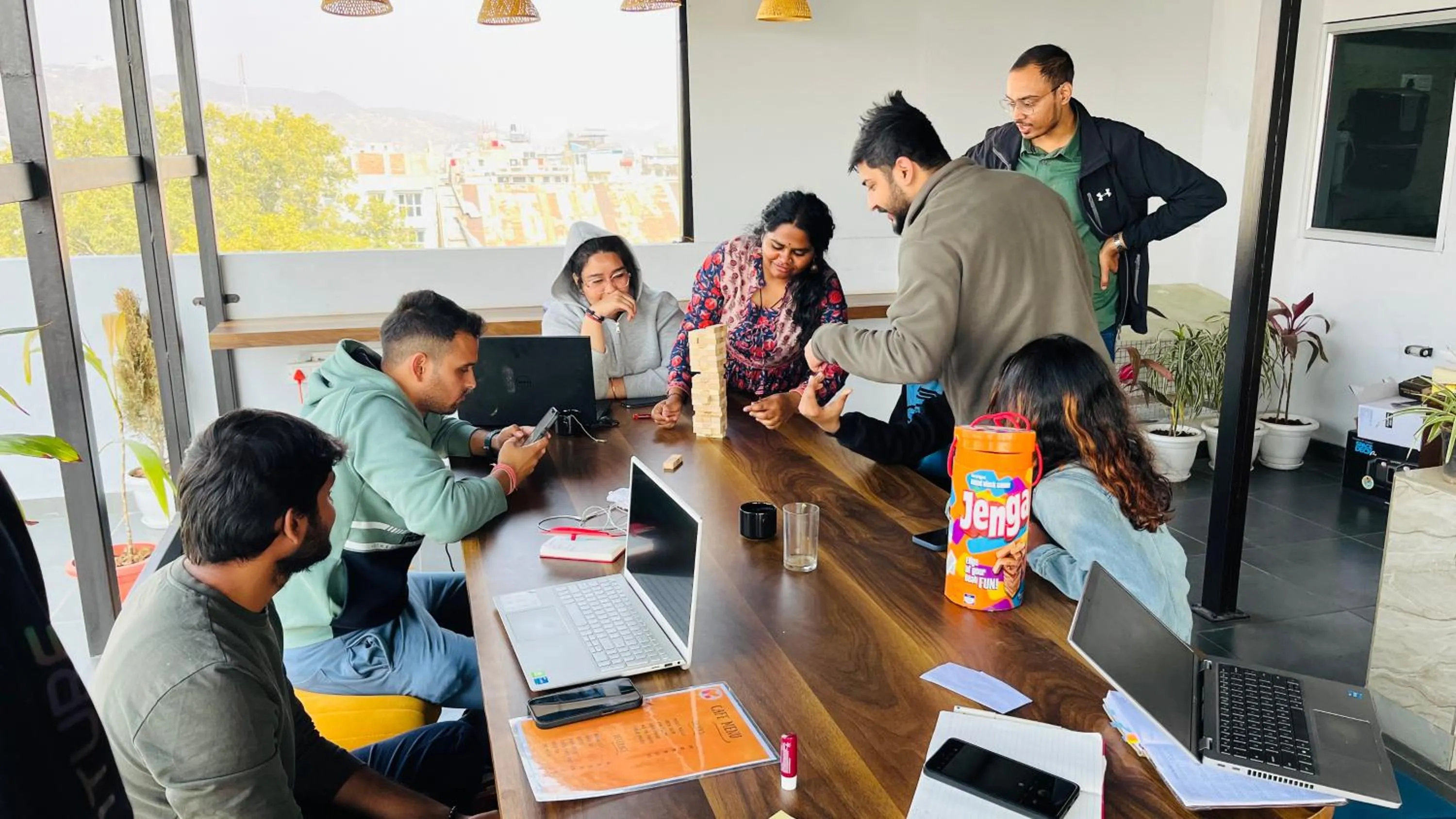 group of guests in Madpackers Jaipur