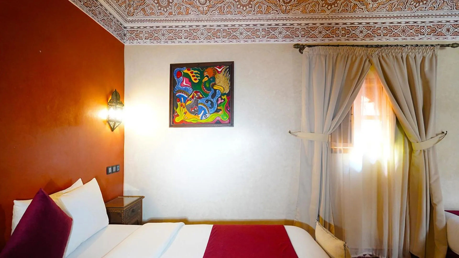 Bed in Riad Touhfa Kasbah Marrakech