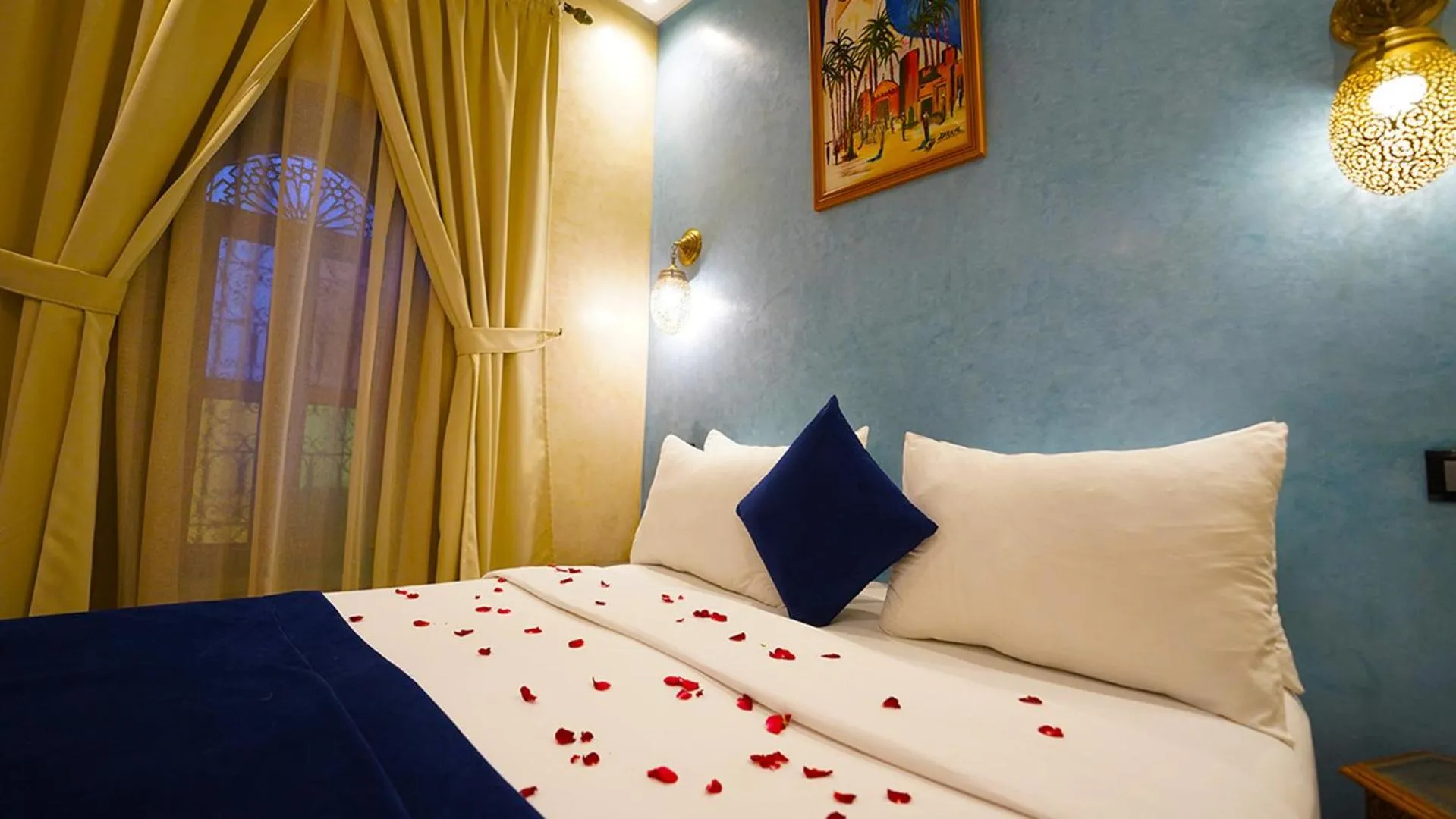 Bed in Riad Touhfa Kasbah Marrakech