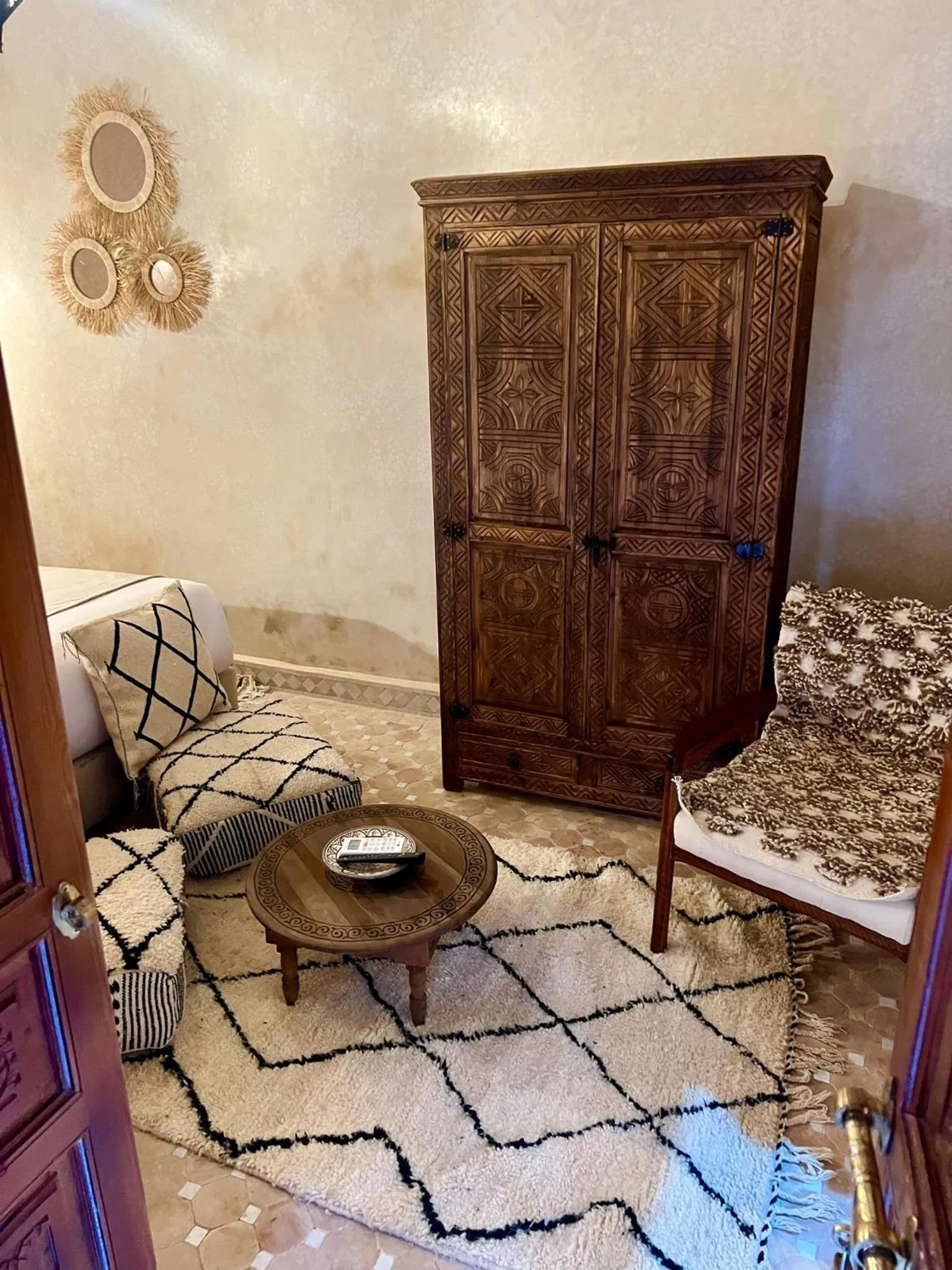 Seating area in Riad Touhfa Kasbah Marrakech