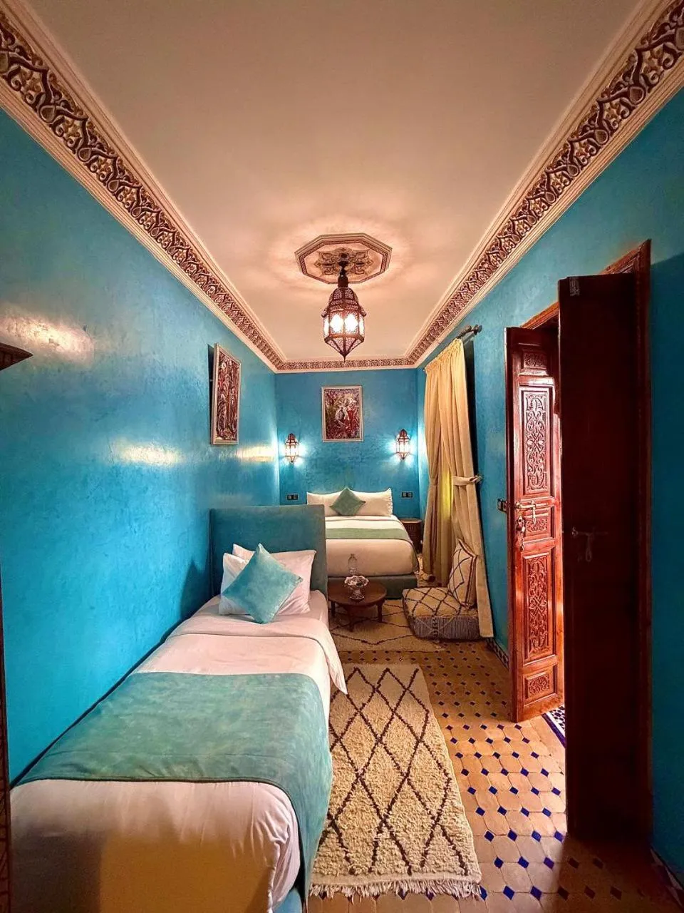 Bed in Riad Touhfa Kasbah Marrakech