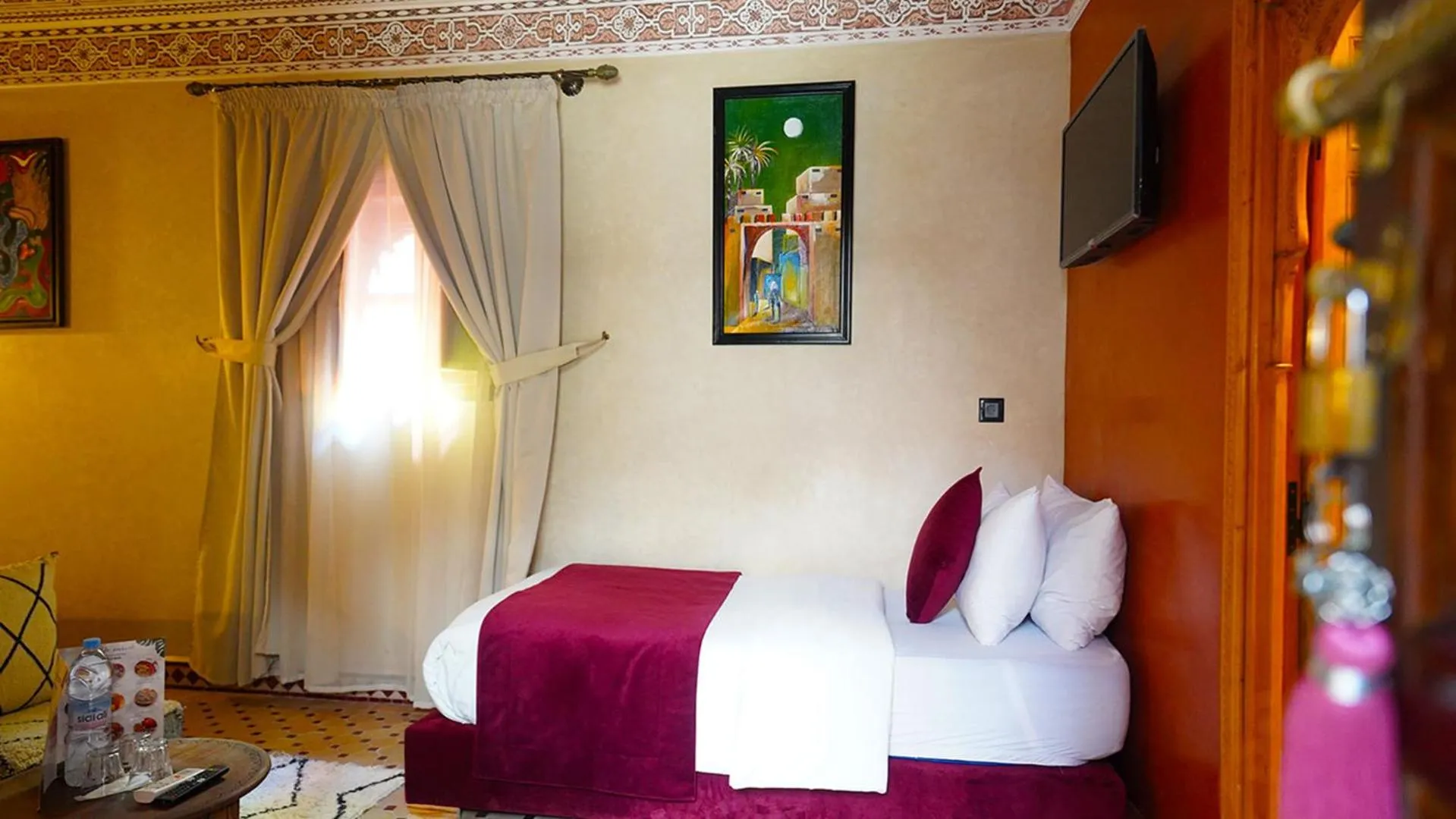 Bed in Riad Touhfa Kasbah Marrakech