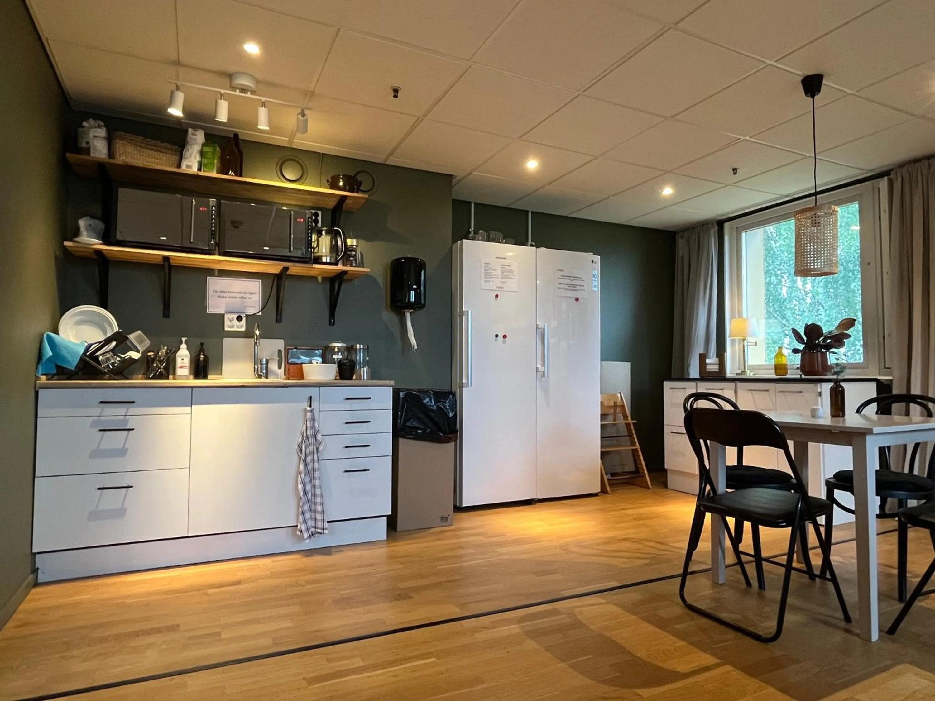 Communal kitchen in Sunderby folkhögskola Hotell & Konferens