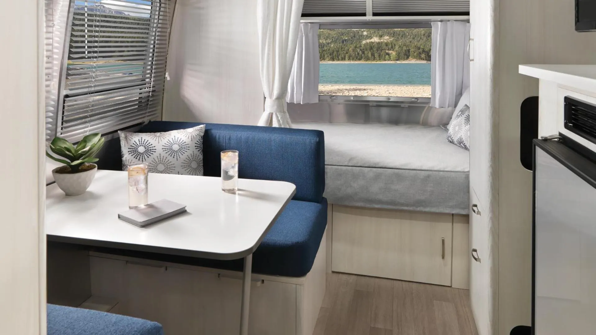 Seating area in AutoCamp Asheville