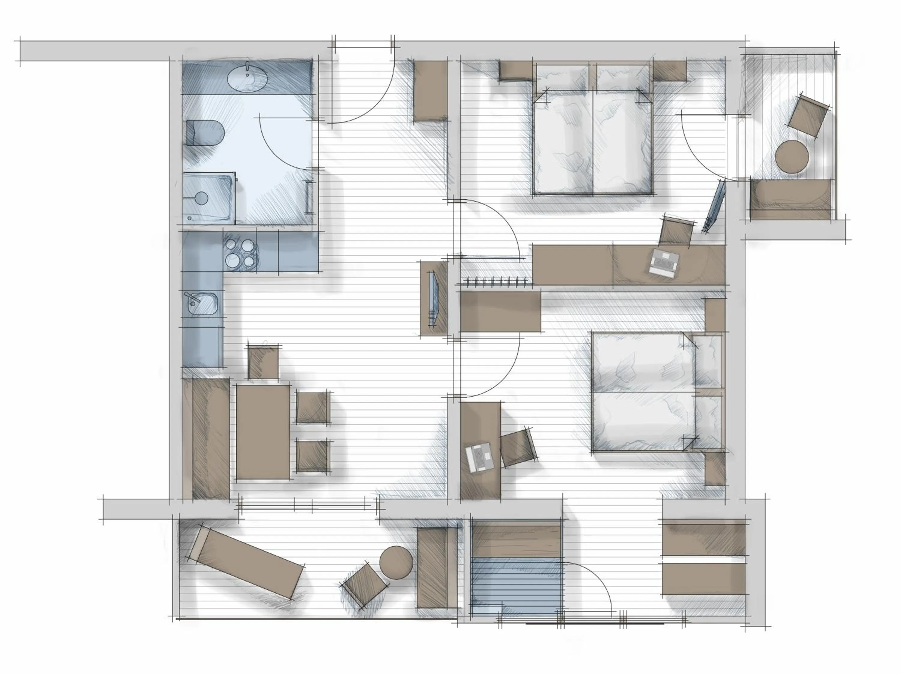 Floor plan in Der Brückenwirt