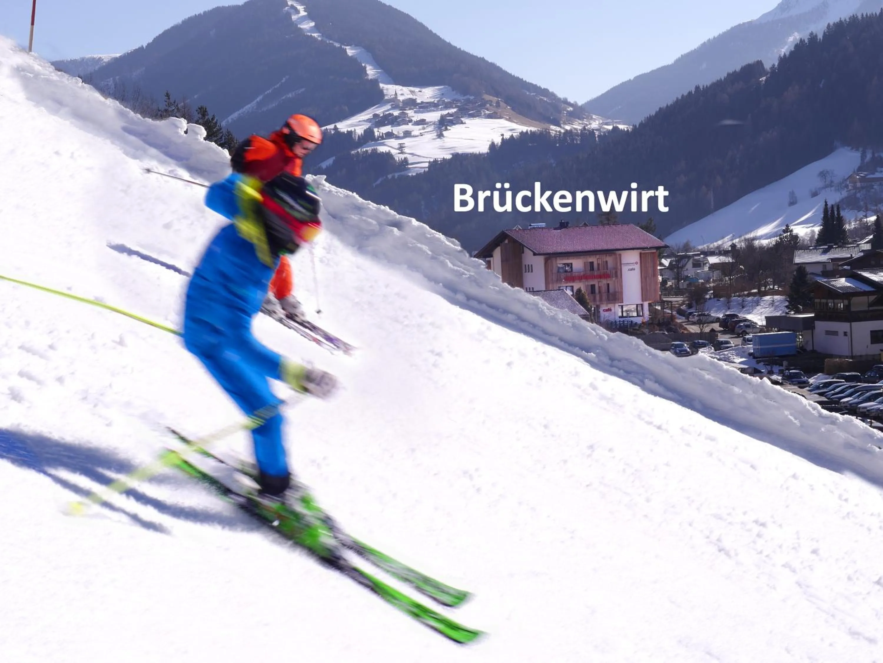 Skiing in Der Brückenwirt