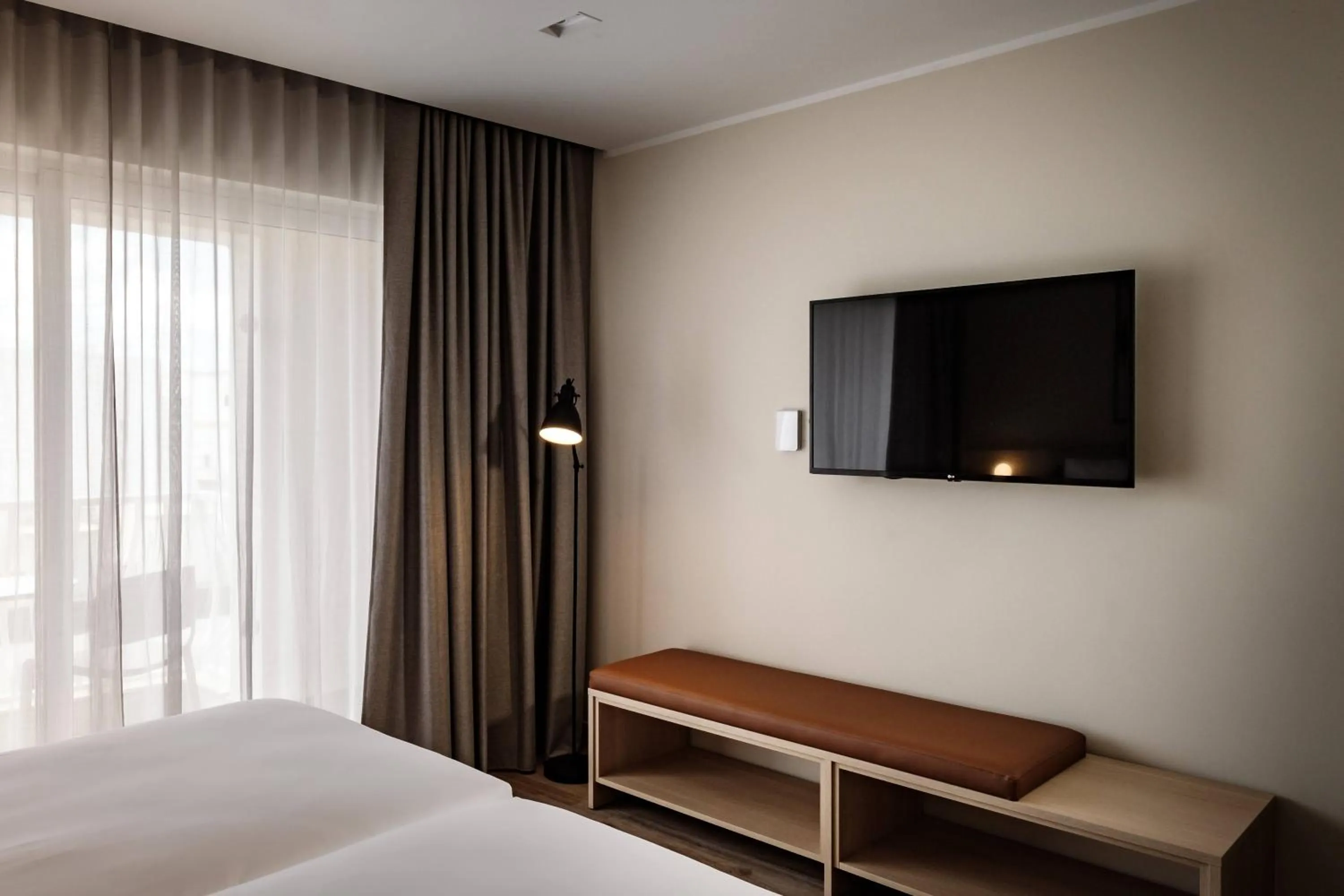 Bedroom, Bed in Strand Suites by NEU Collective