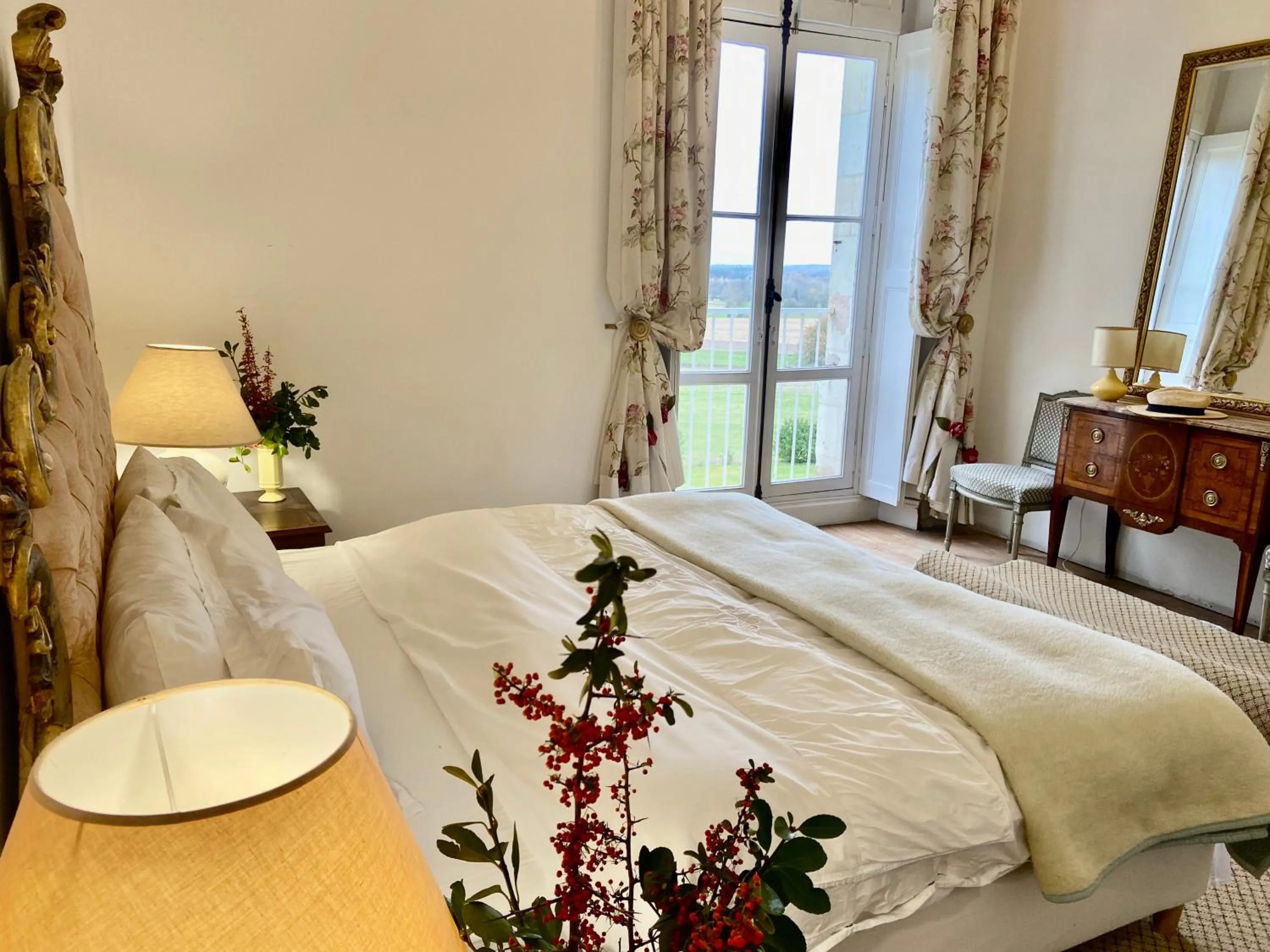 Bed in Château La Bainerie