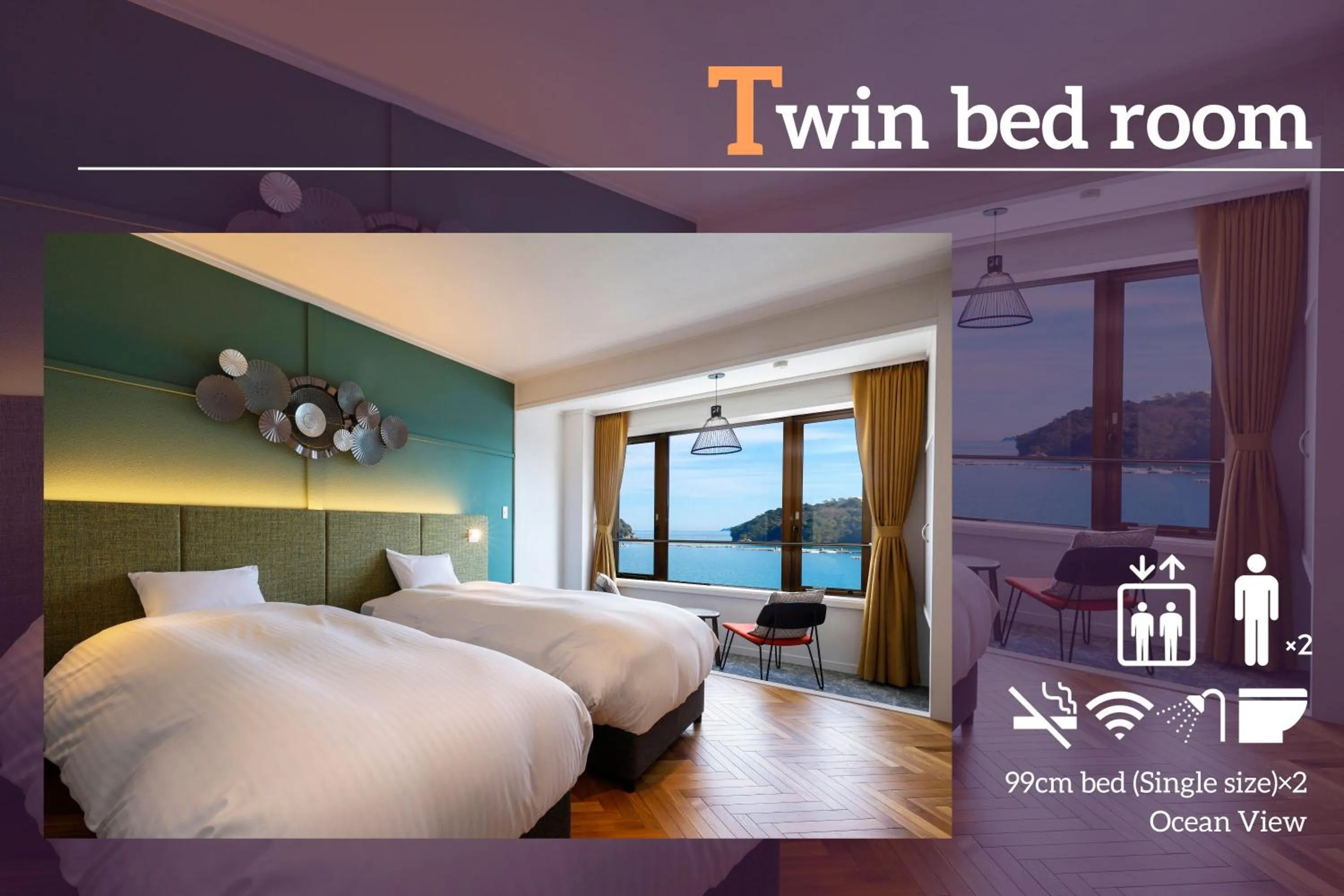 Photo of the whole room, Bed in お宿行灯鳥羽