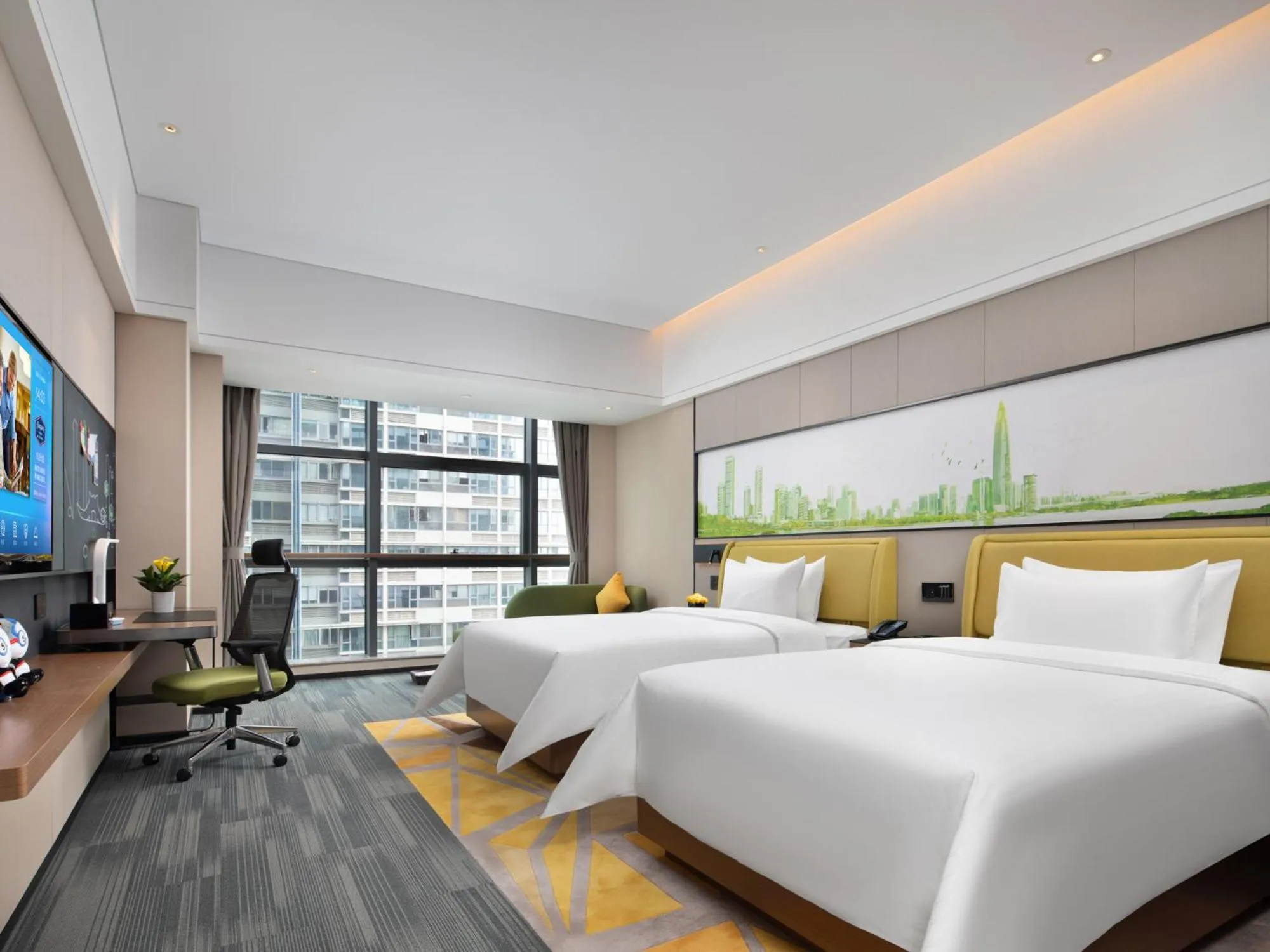 Bed in Hampton by Hilton Shenzhen Baoan Stadium