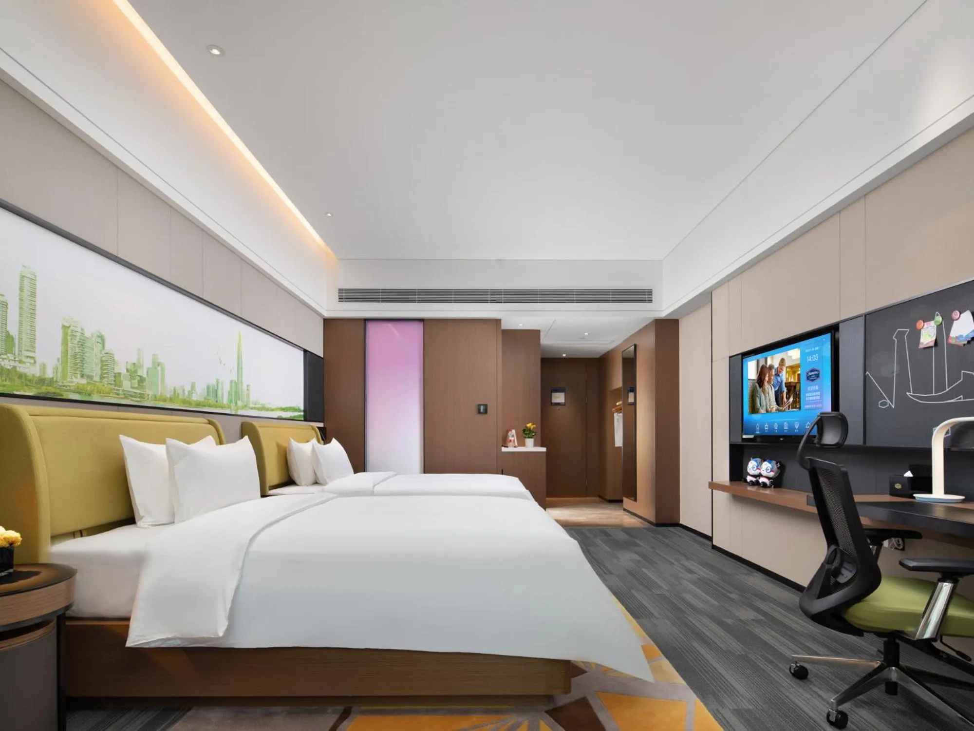 Bed in Hampton by Hilton Shenzhen Baoan Stadium