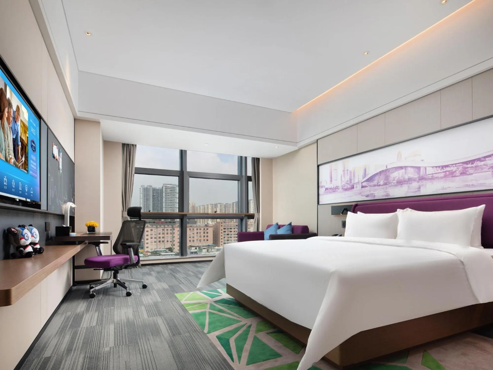 Bed in Hampton by Hilton Shenzhen Baoan Stadium
