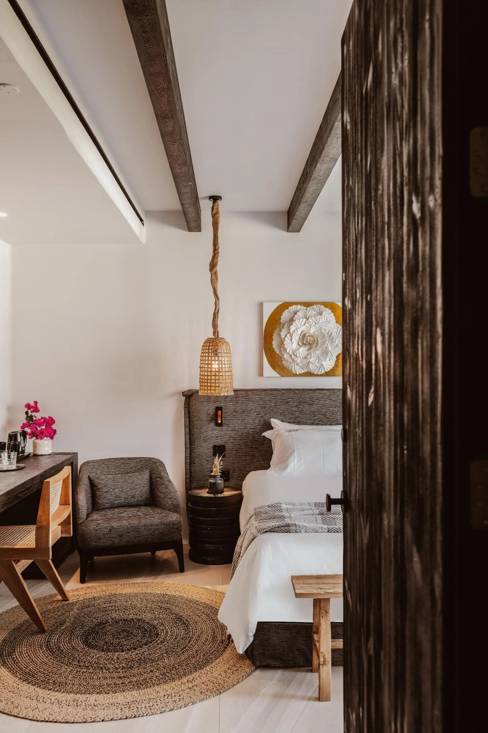 Bed in Kaliva Suites - Adults Only