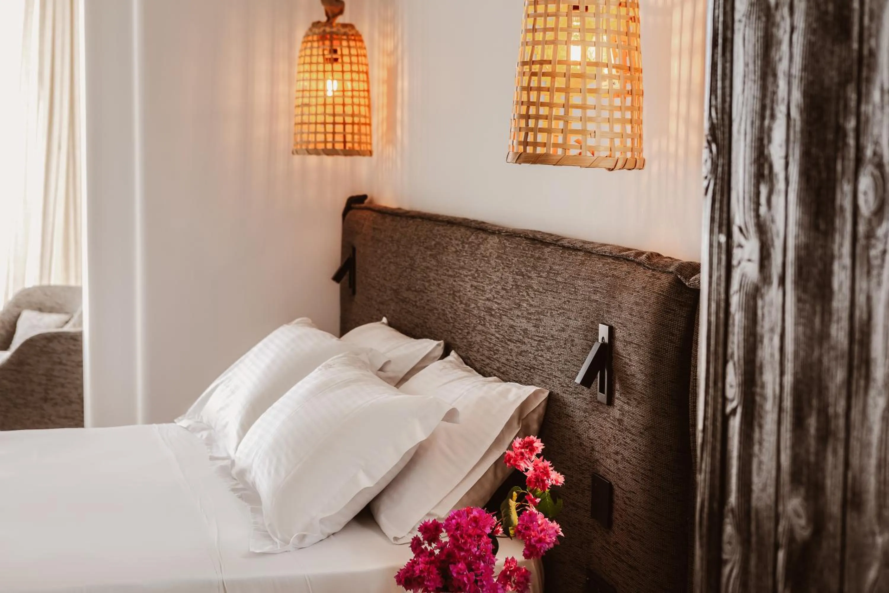 Bed in Kaliva Suites - Adults Only