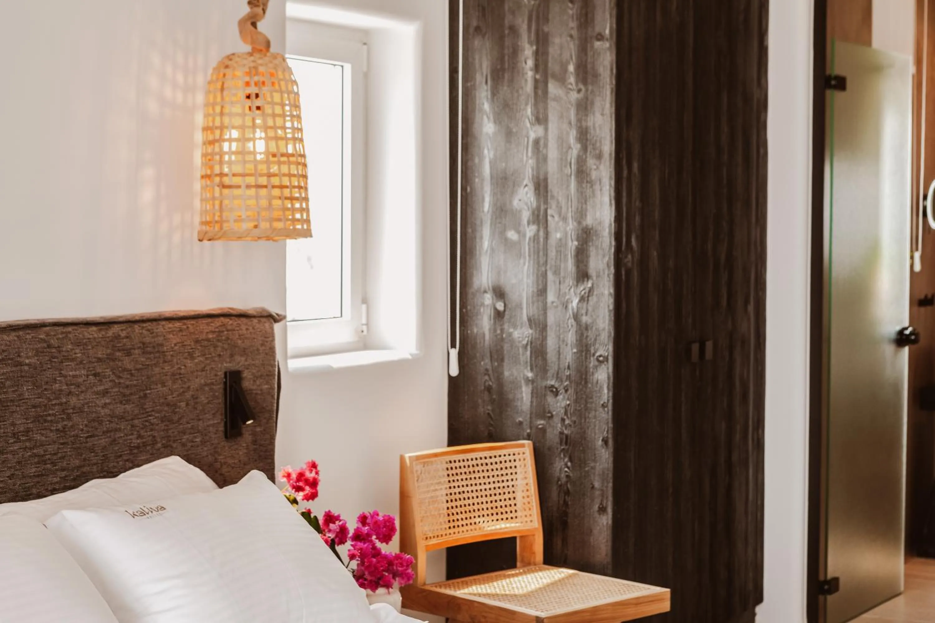 Bed in Kaliva Suites - Adults Only