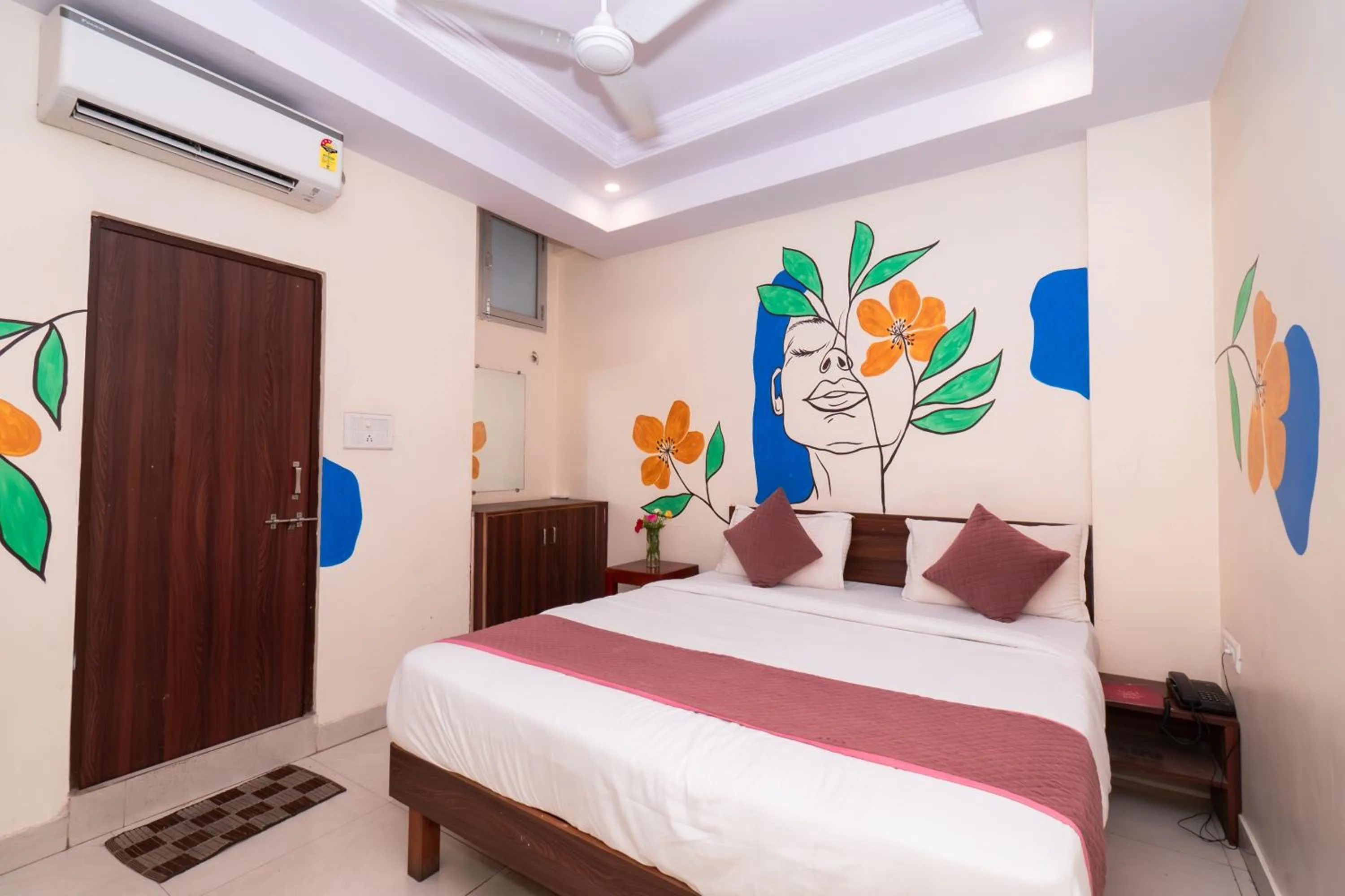 Bed in Raj Residency