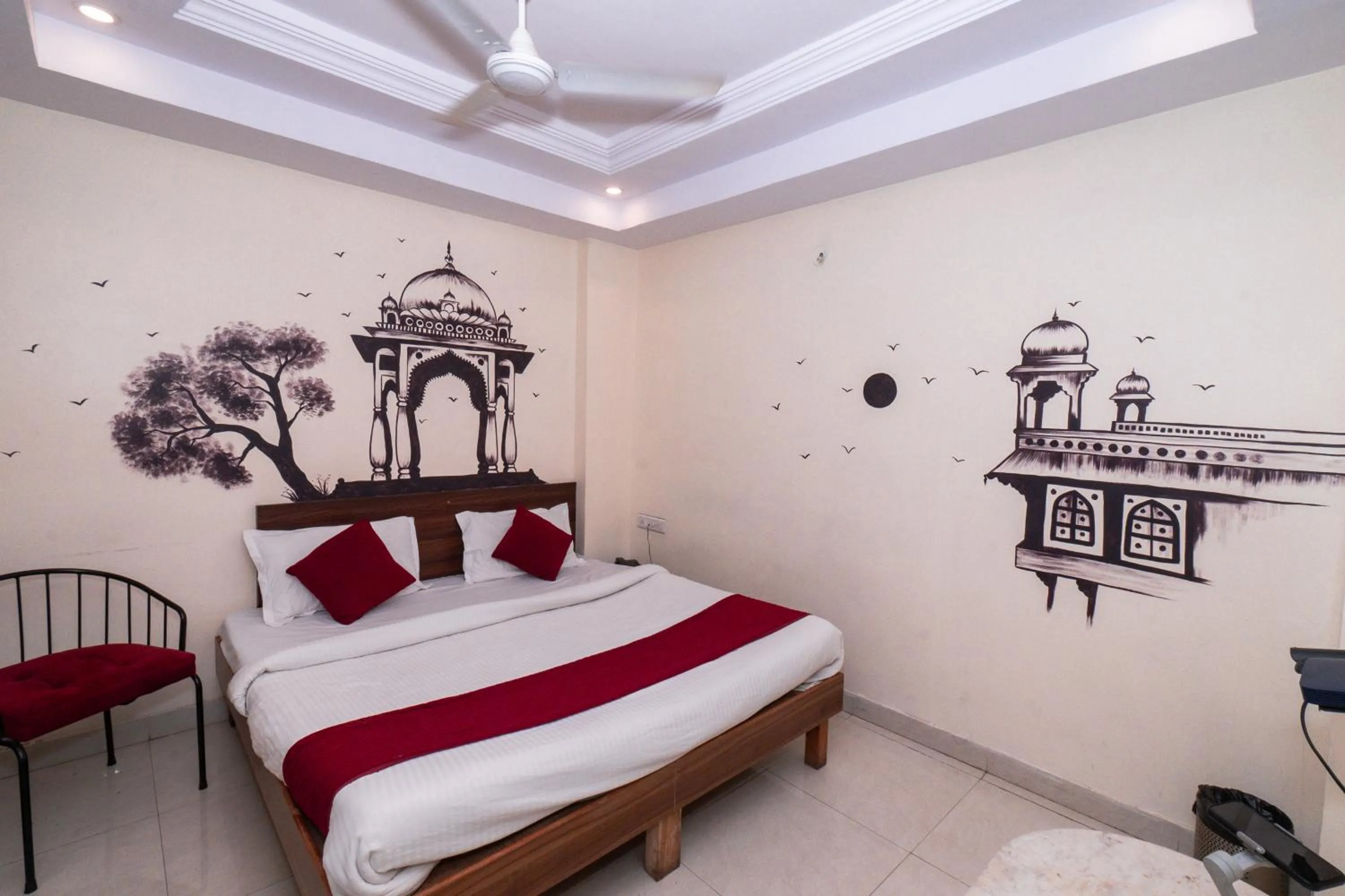 Bed in Raj Residency