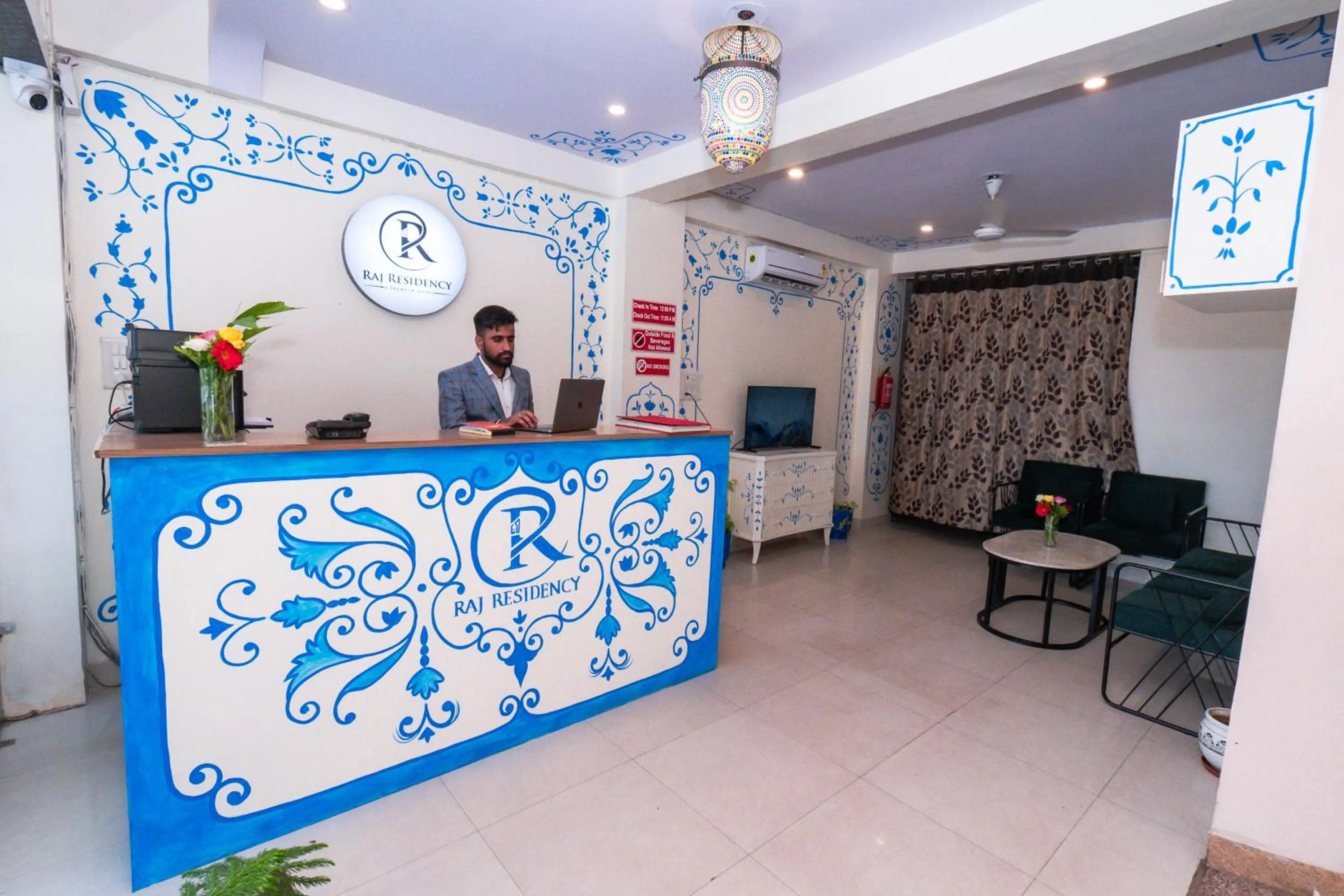Lobby or reception in Raj Residency