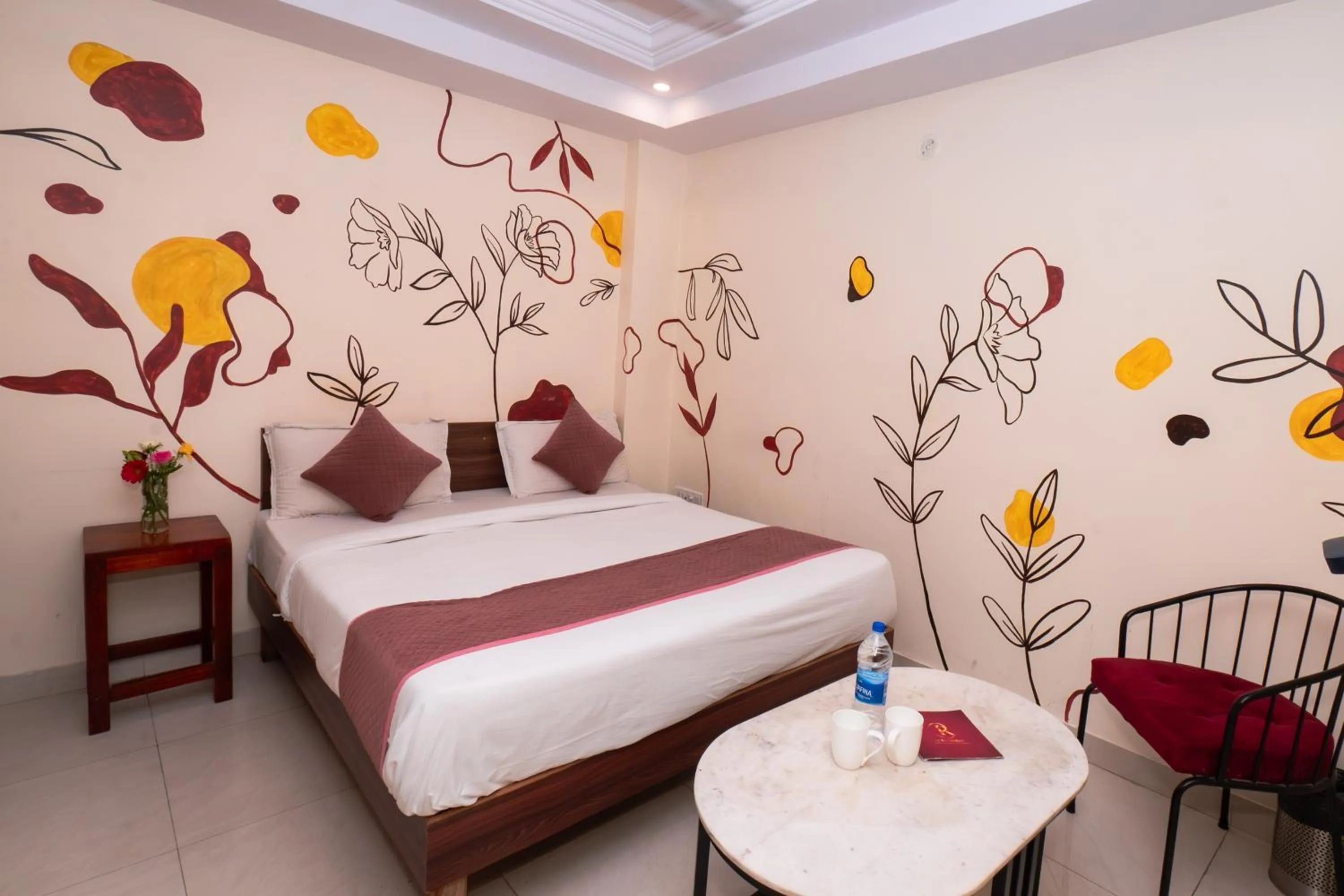 Photo of the whole room, Bed in Raj Residency