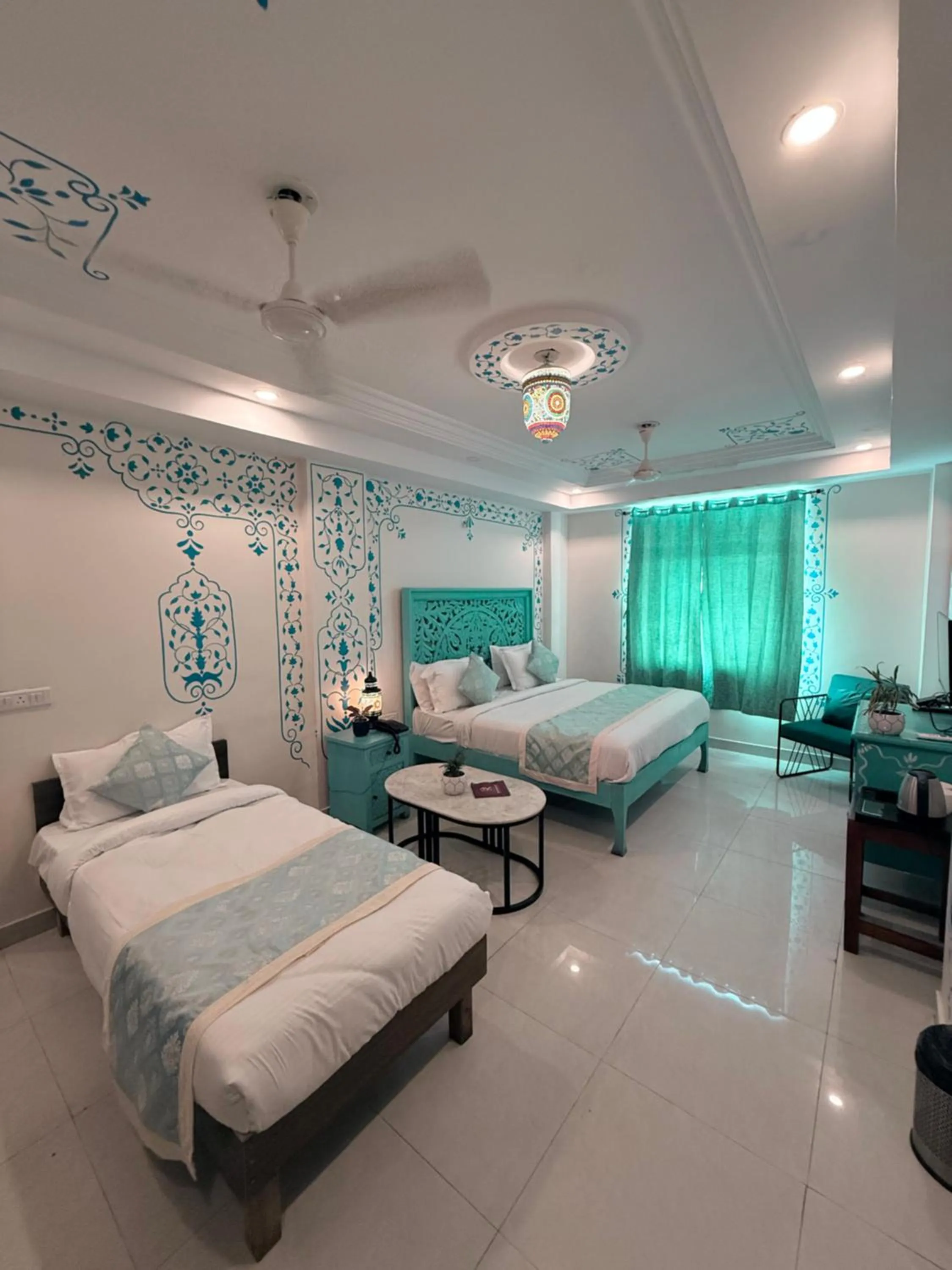 Bed in Raj Residency