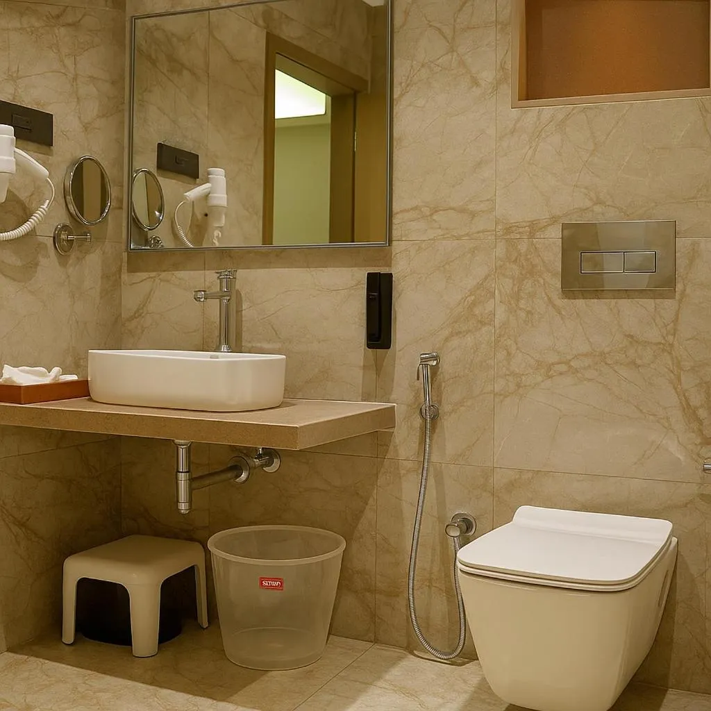 Bathroom in The Sky Imperial Hotel Kailash