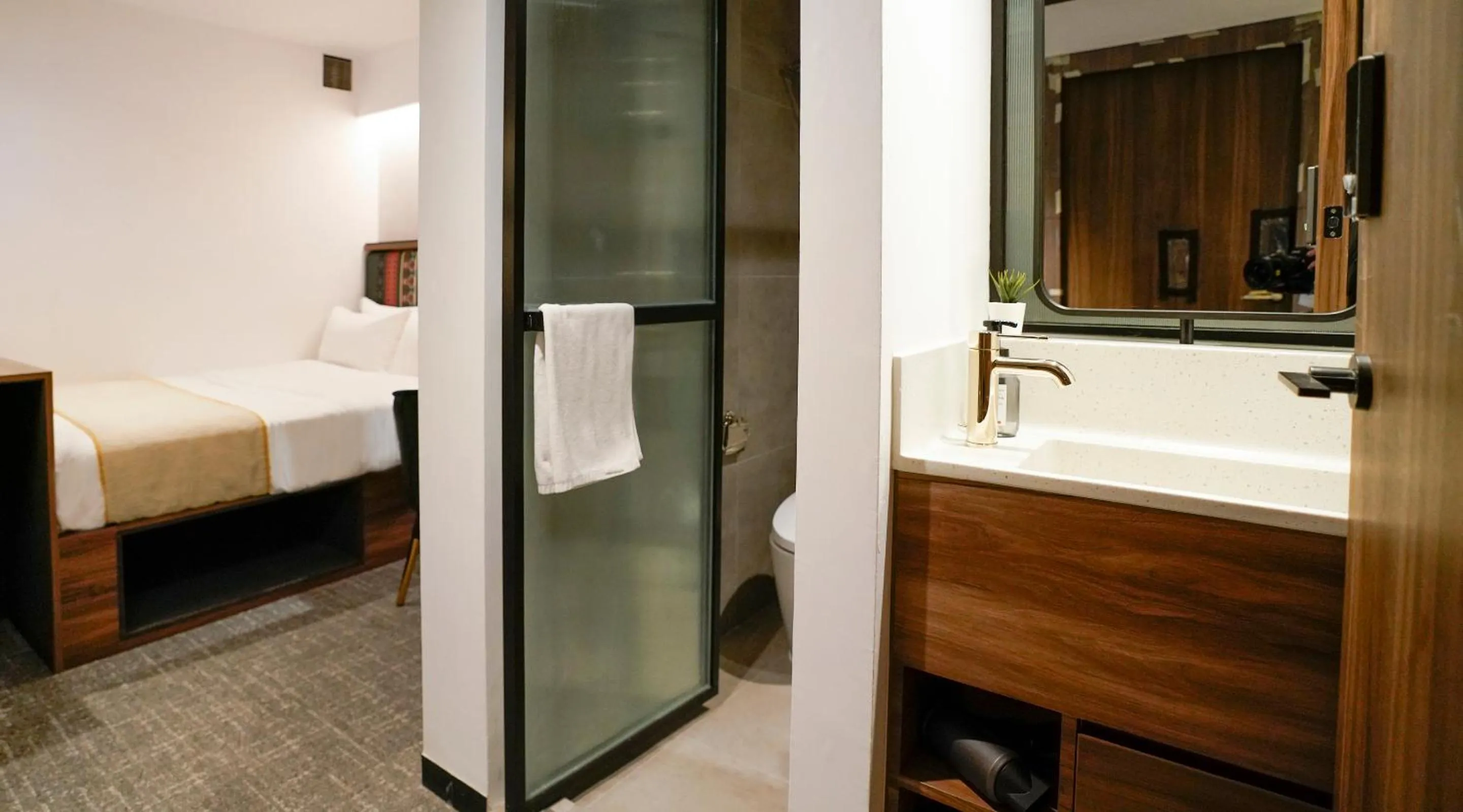 Bathroom, Bed in ST Signature Bugis Middle, SHORT OVERNIGHT, 11 hours 8PM-7AM