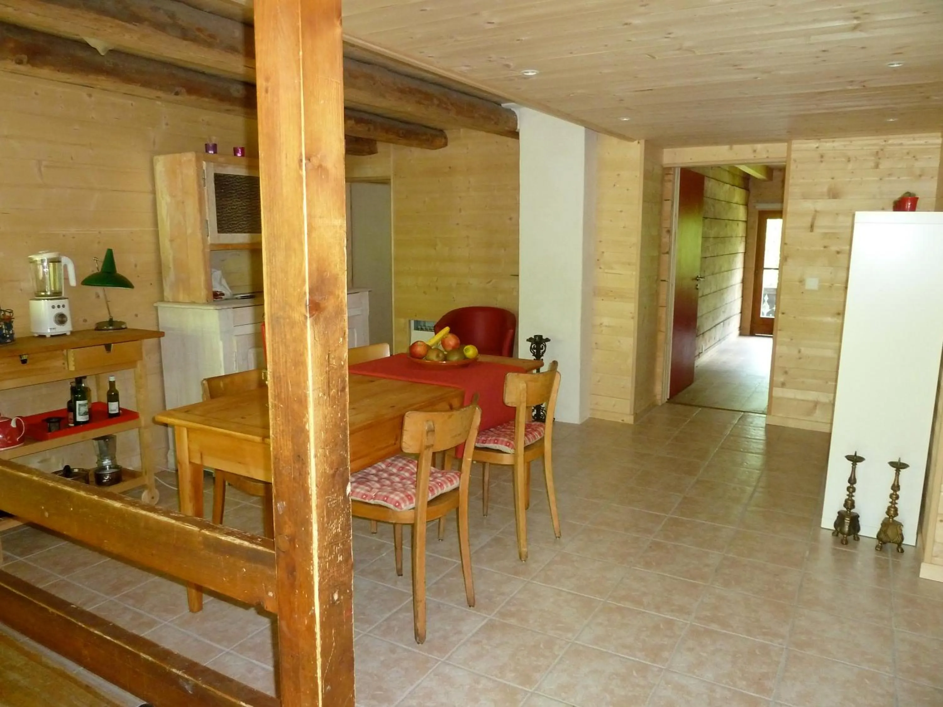 Dining area in Spacious Swiss Alpine Chalet for Nature Lovers