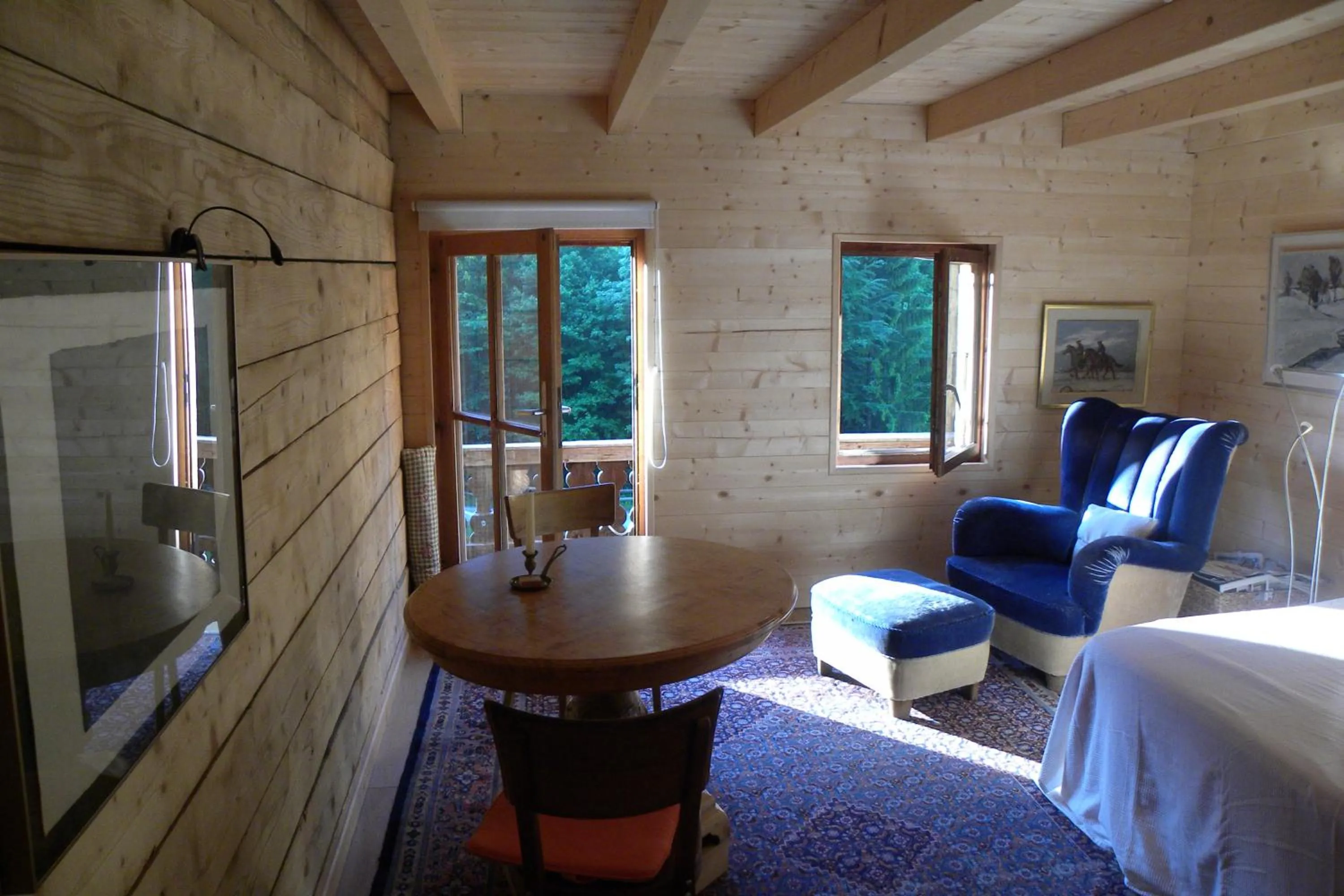 Living room in Spacious Swiss Alpine Chalet for Nature Lovers