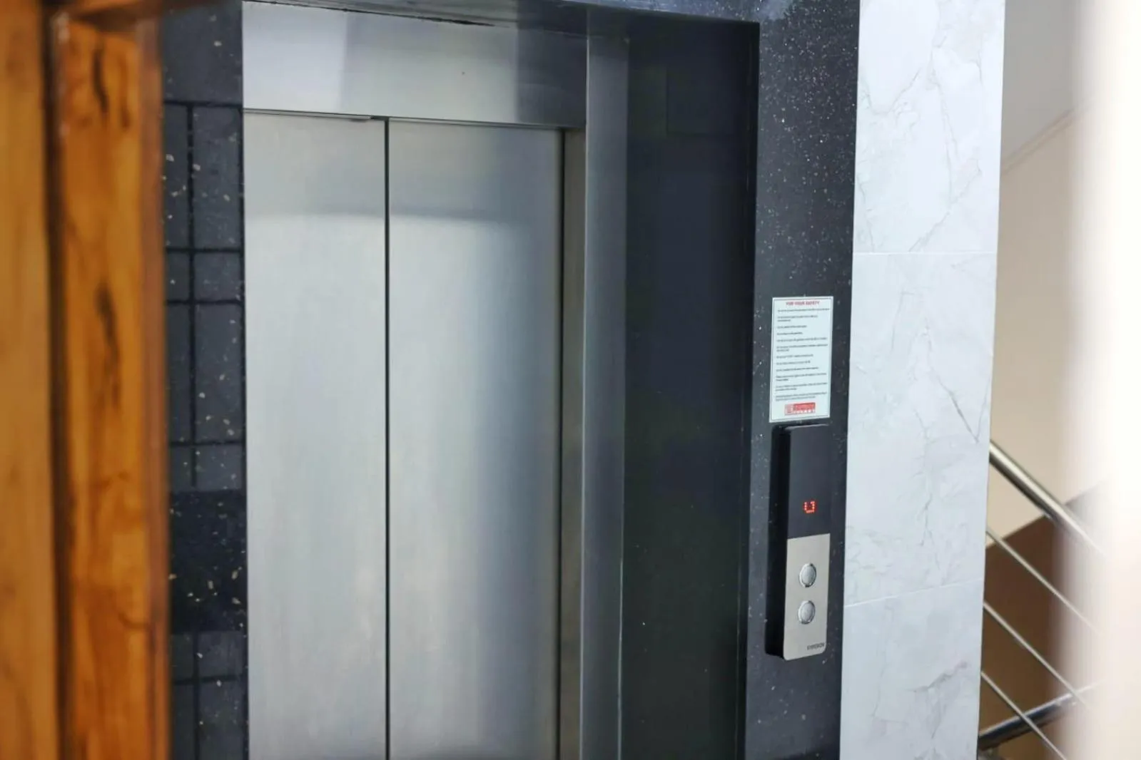 elevator in CM Stays Service Apartment - Near Chennai Airport - Pallavaram