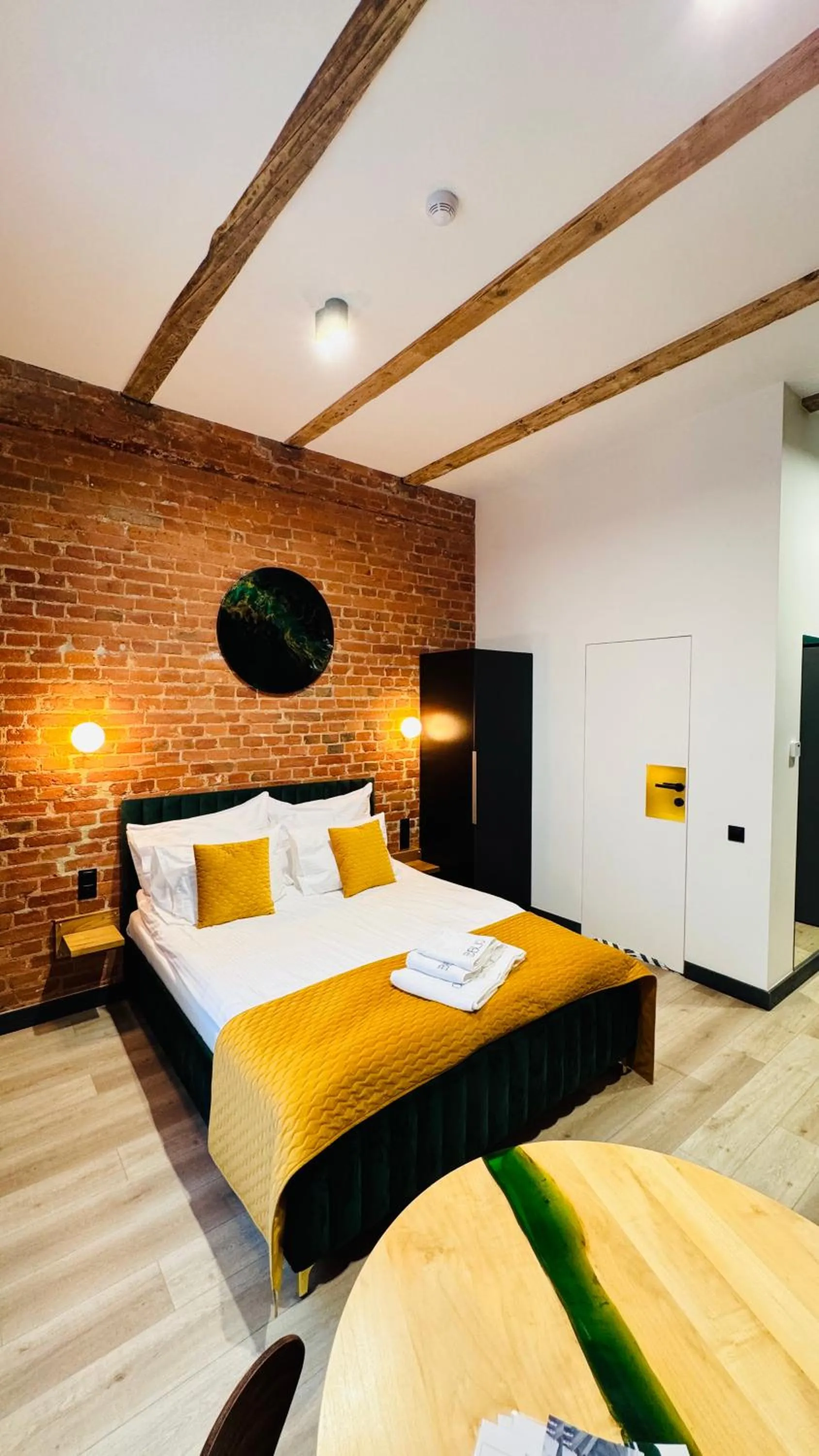 View (from property/room), Bed in Apartamenty BIBLIO