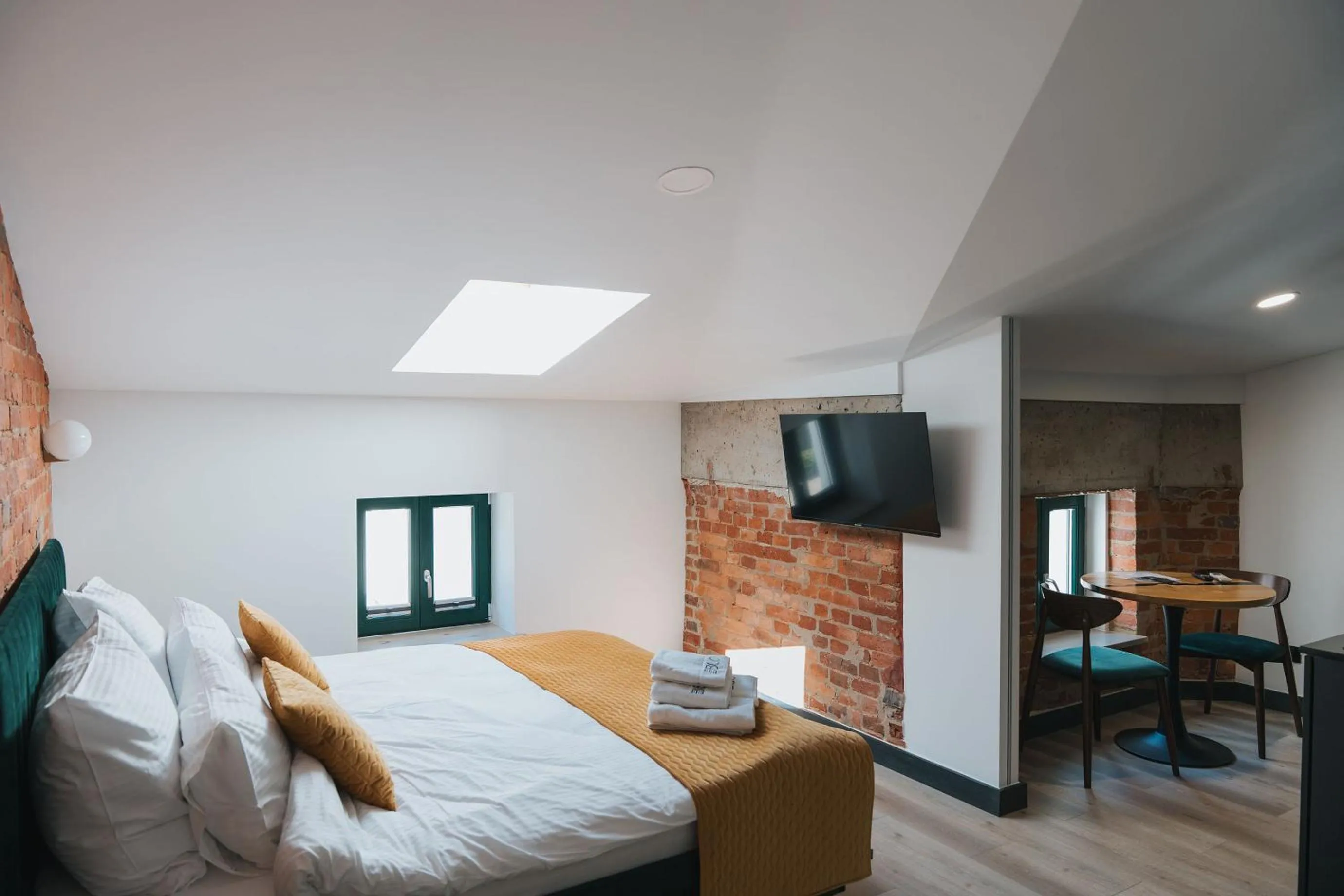 View (from property/room), Bed in Apartamenty BIBLIO