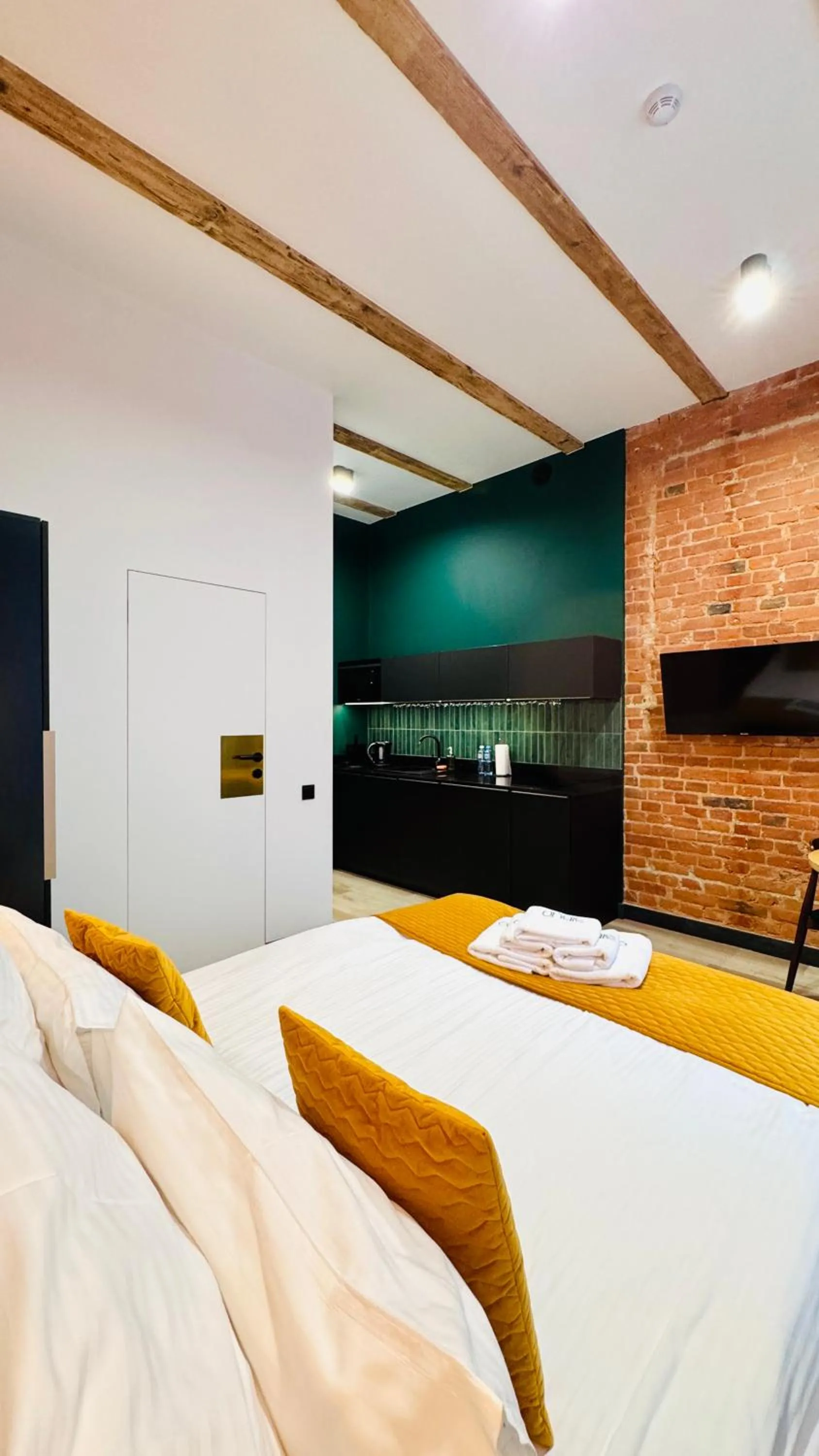 View (from property/room), Bed in Apartamenty BIBLIO