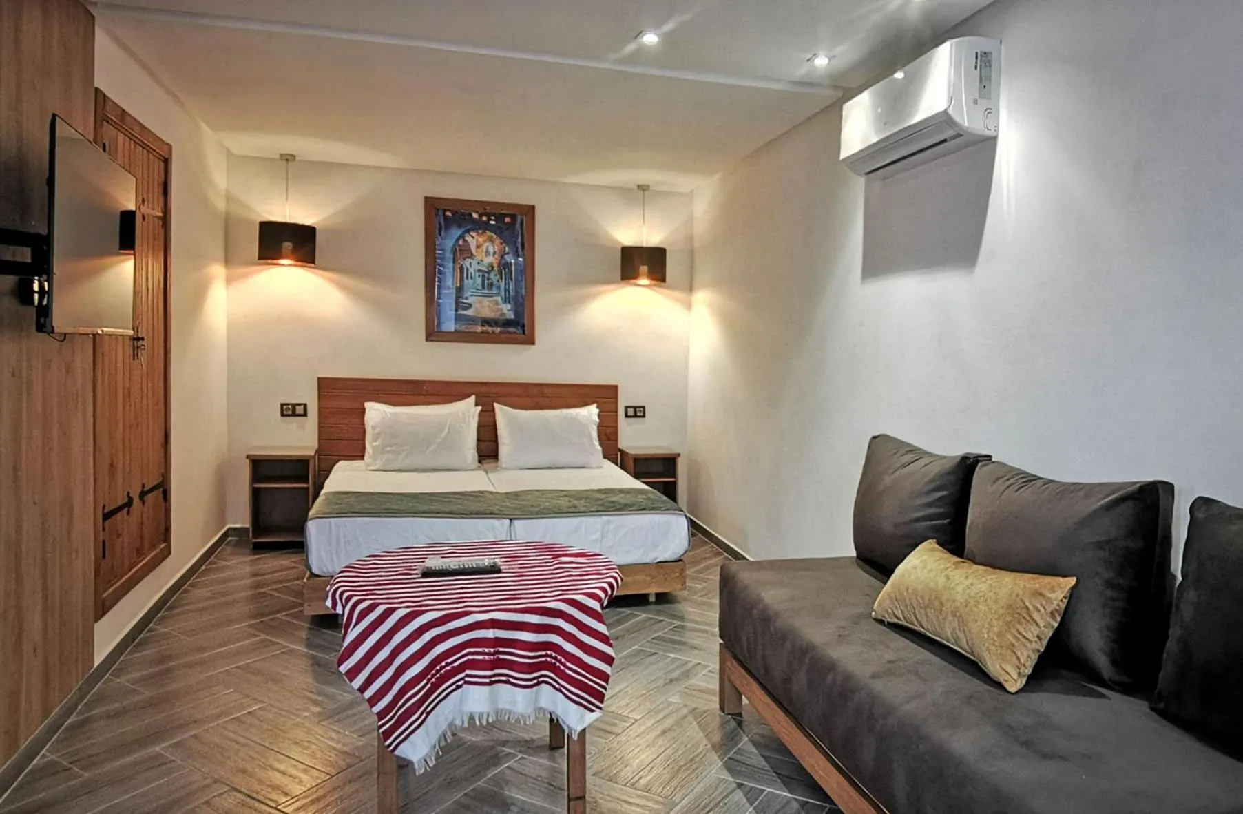 Patio, Bed in Aparthotel Dar Nowara Chaouen