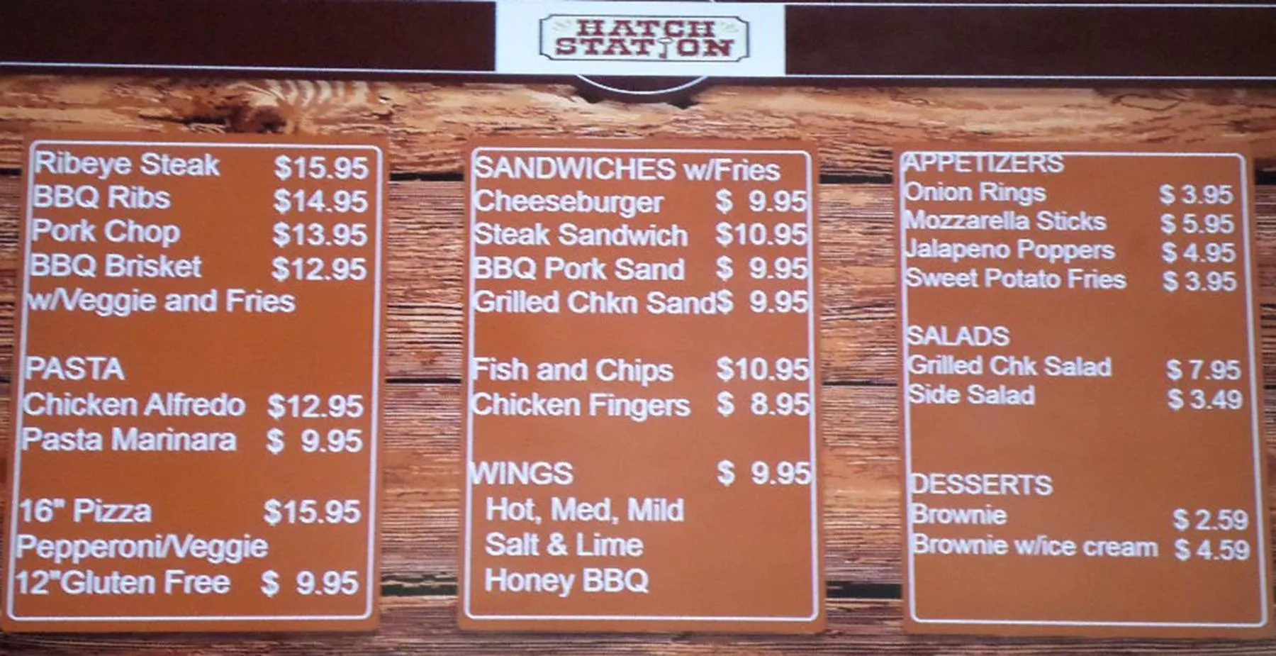 Restaurant/places to eat in Hatch Station Bryce Canyon