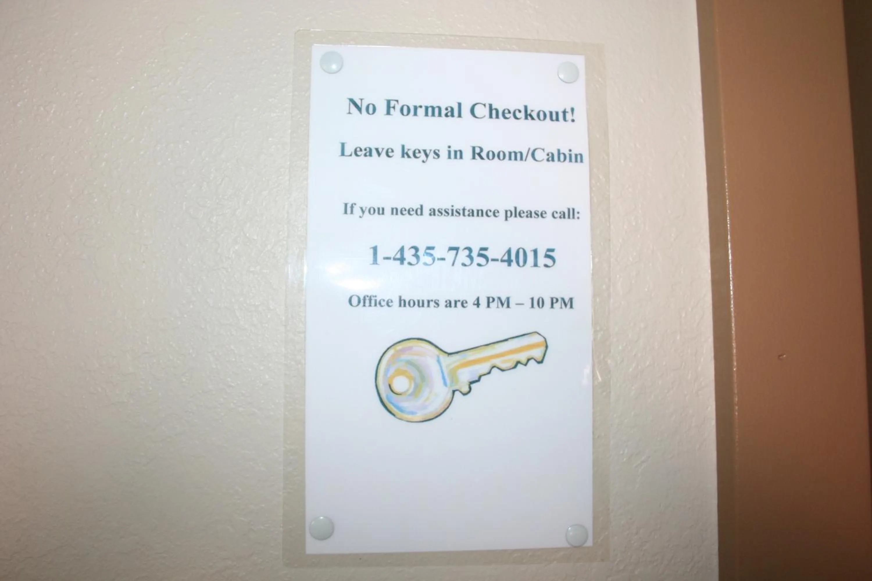 Logo/Certificate/Sign in Hatch Station Bryce Canyon