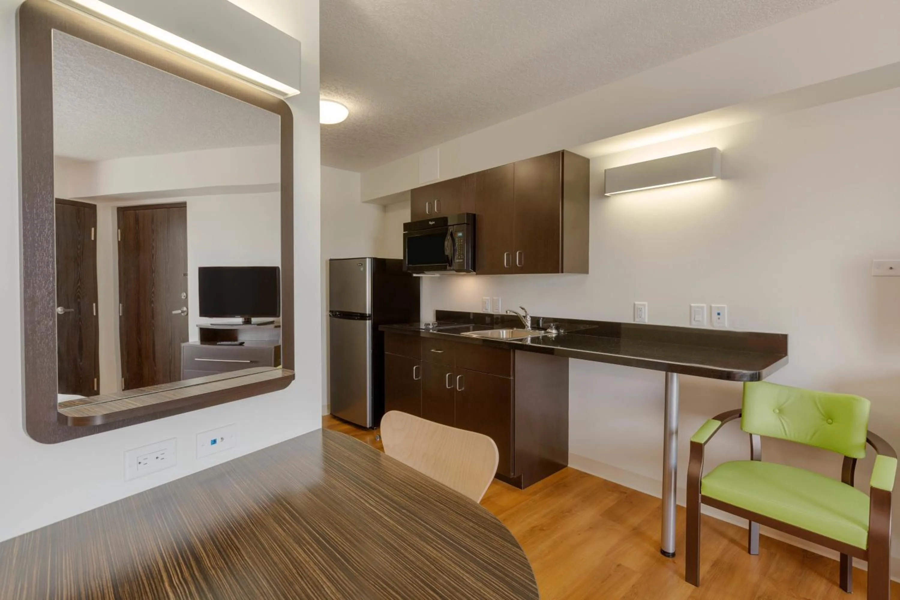 Kitchen or kitchenette in Motel 6 Airdrie