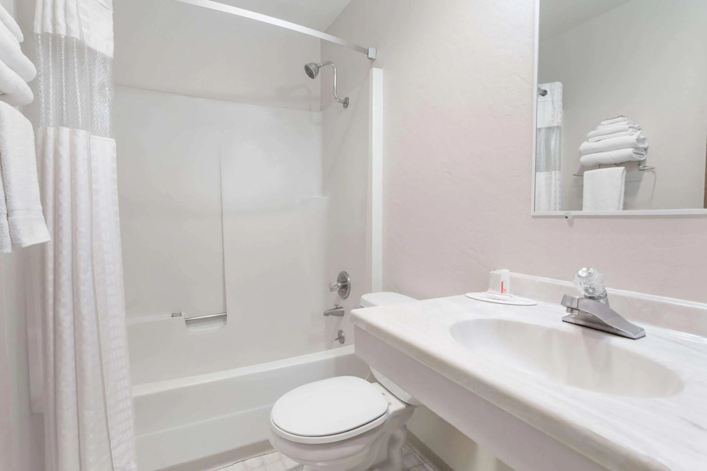 Bathroom in Super 8 by Wyndham Shelton