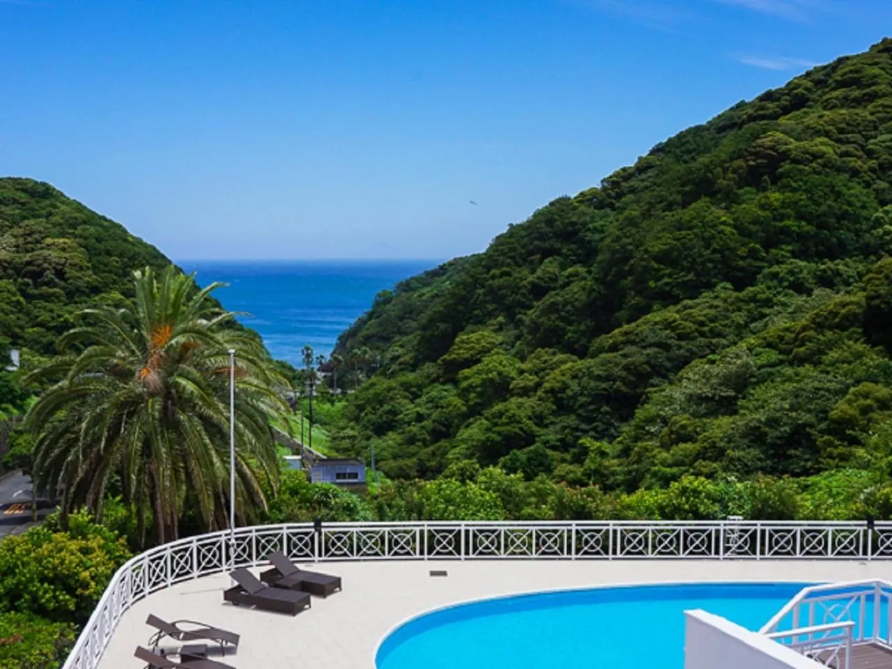 Pool view in LiVEMAX RESORT Izu Shimoda