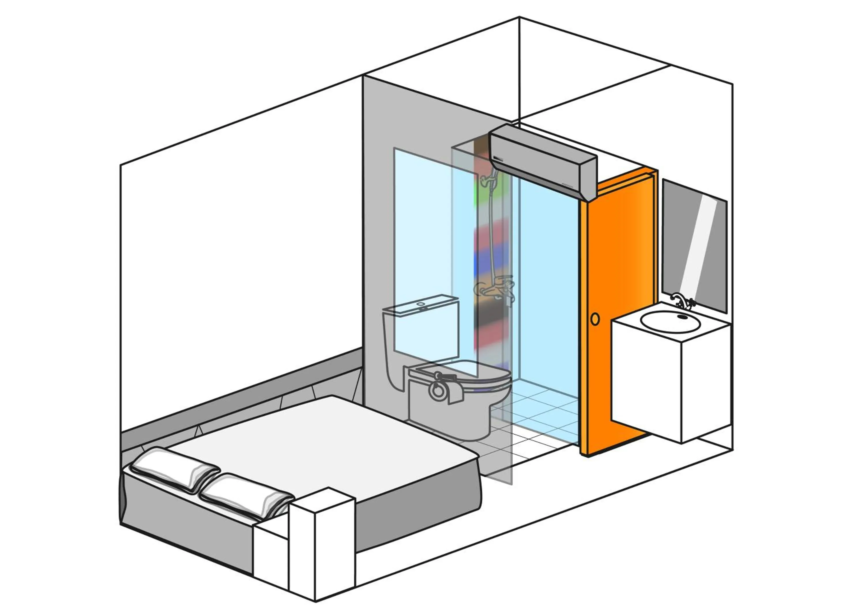 Floor plan in ColorMix Hotel & Hostel