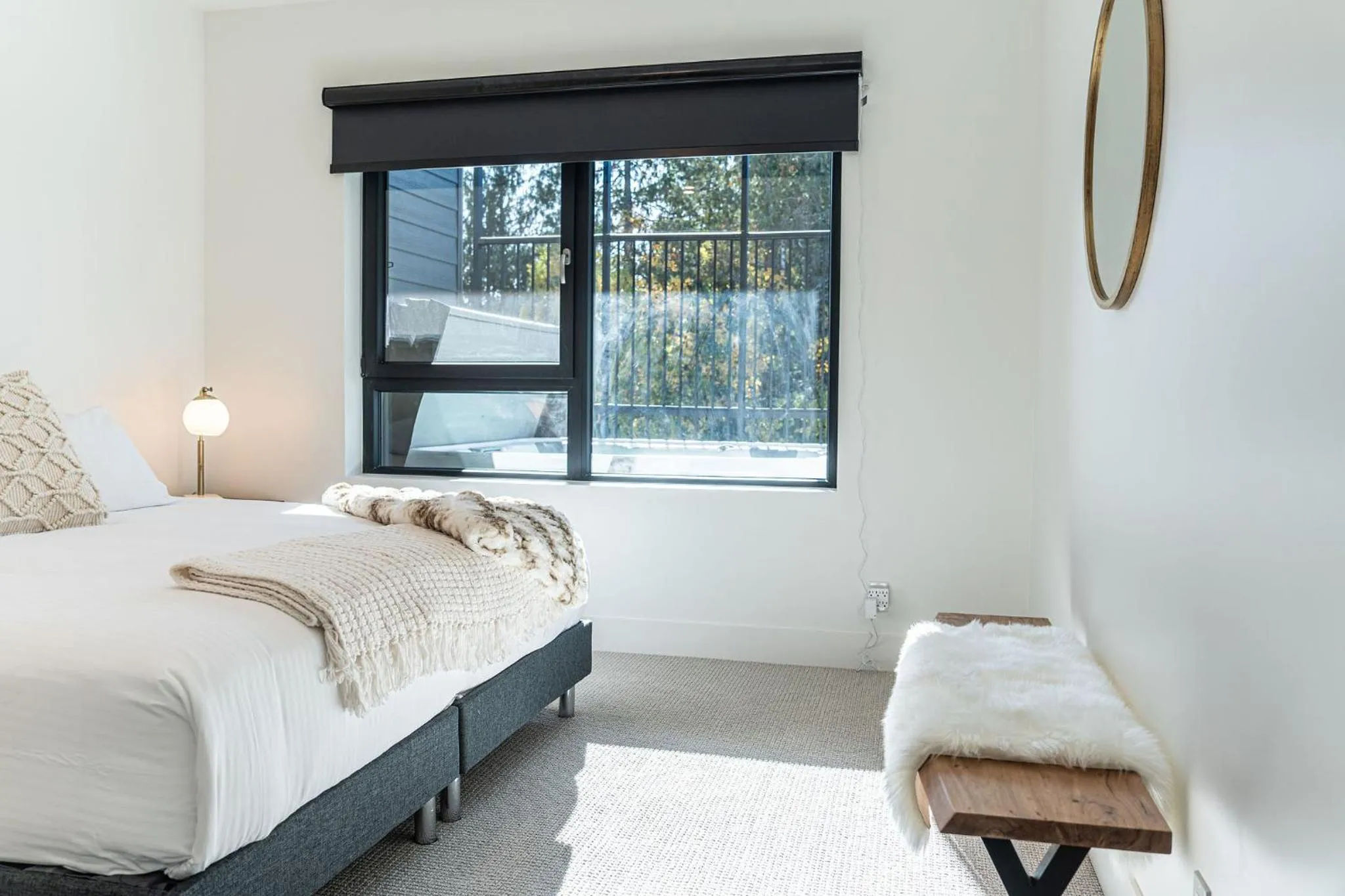 Bed in Mountainview Escape by Revelstoke Vacations