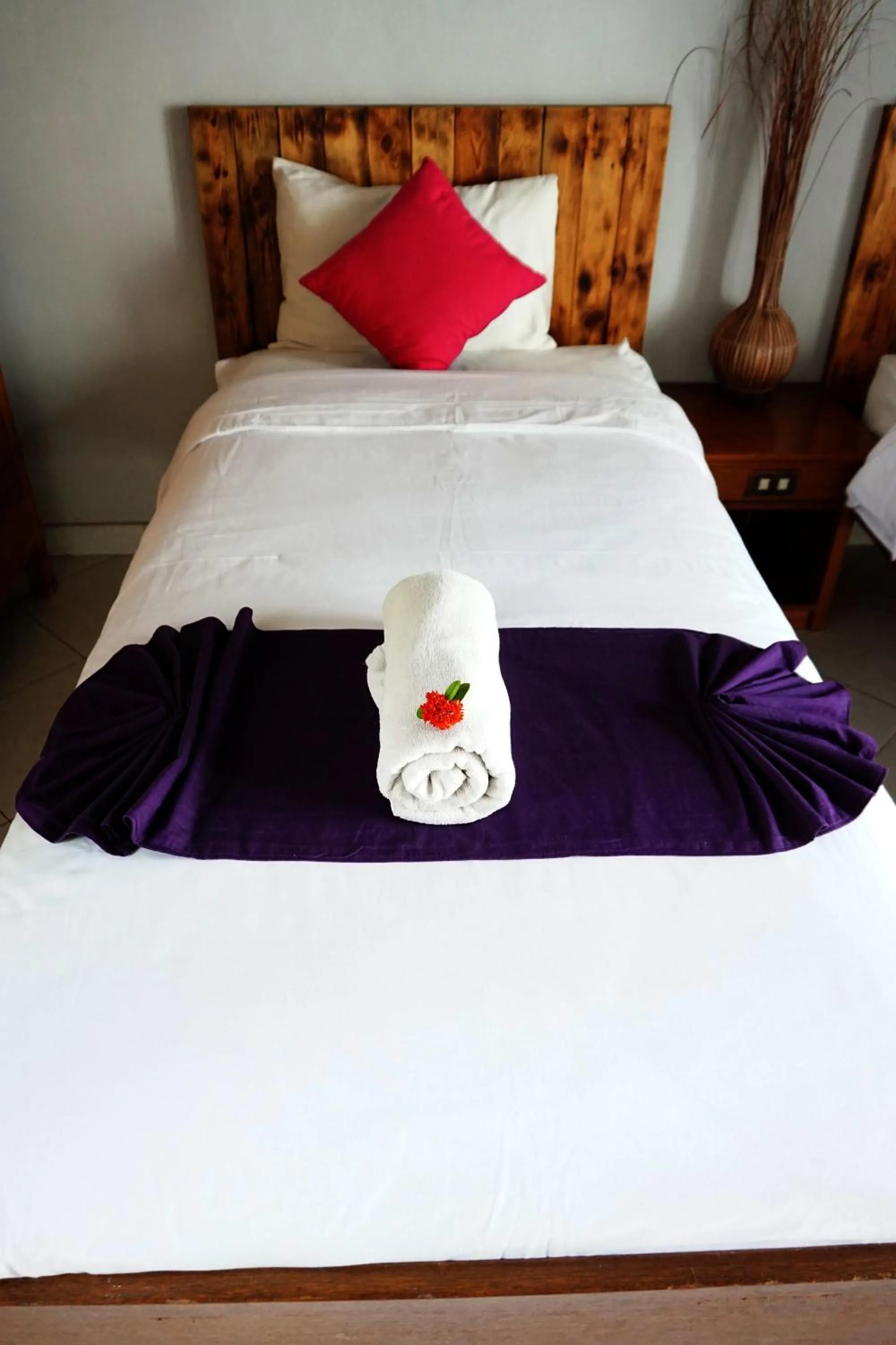 Bed in Louto Dmell Villa & Guesthouse