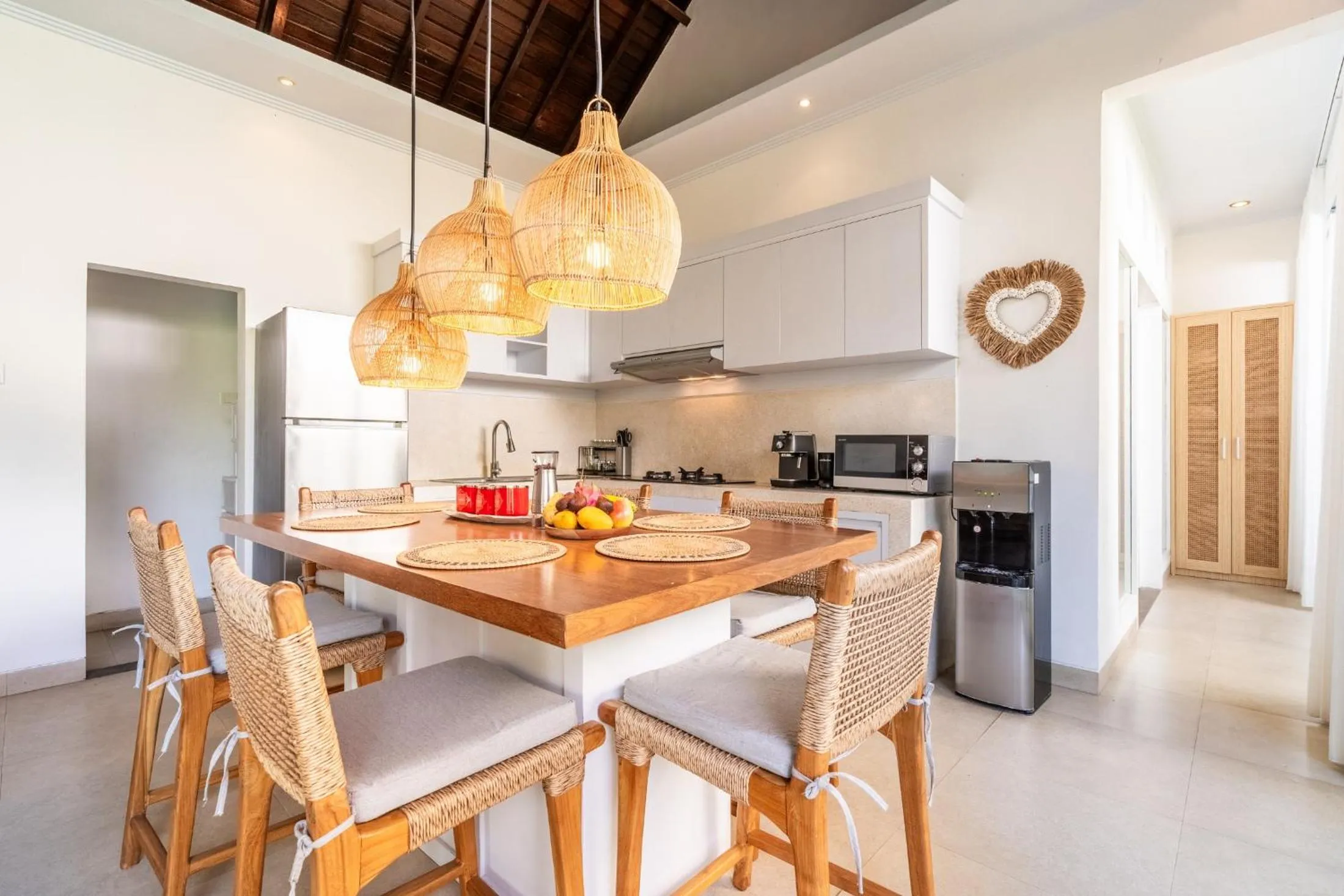 Kitchen or kitchenette in Jungle Amaranth Villa Canggu - Exclusive 3BR Retreat with Pool, Modern Amenities and Top Location