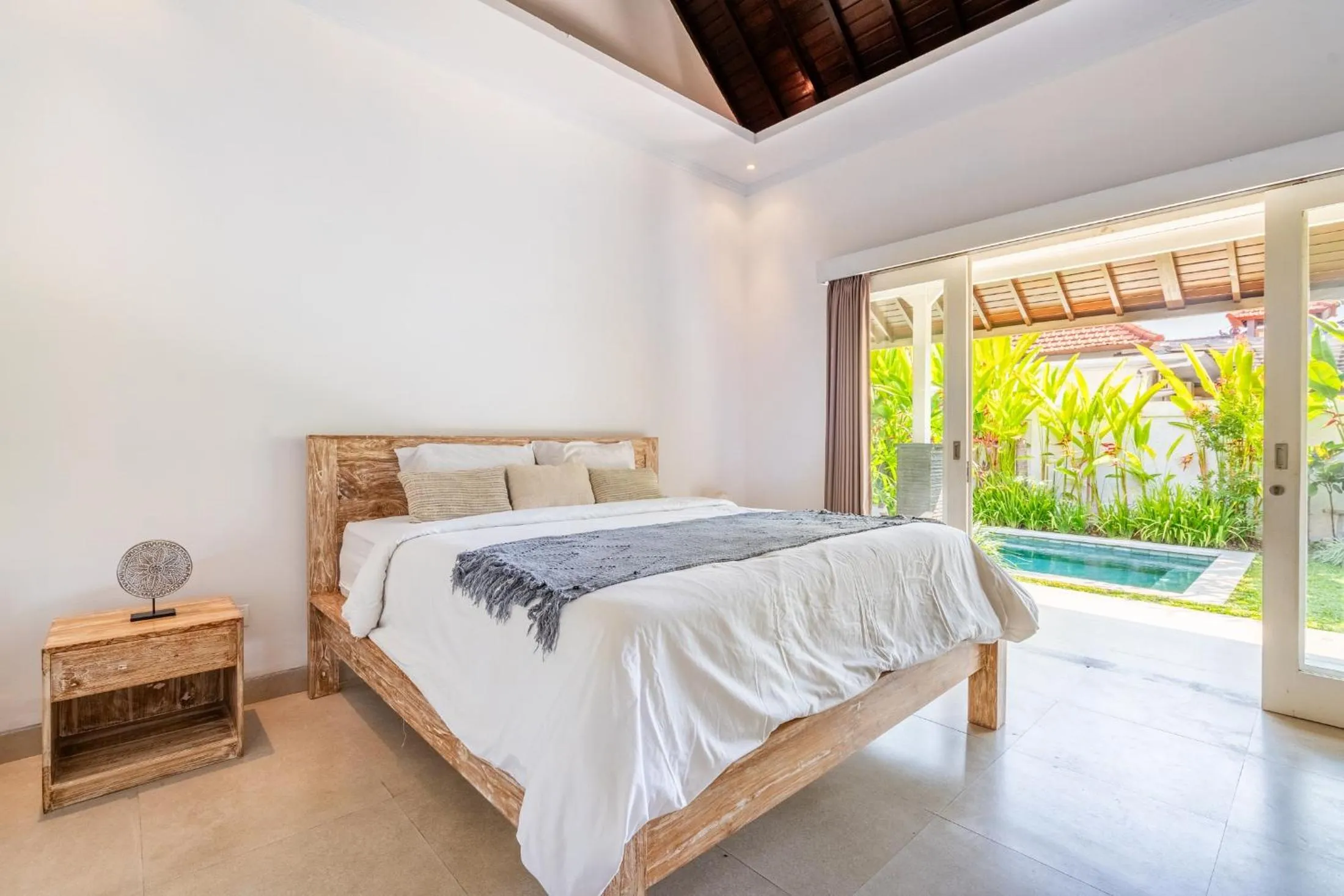 Bed in Jungle Amaranth Villa Canggu - Exclusive 3BR Retreat with Pool, Modern Amenities and Top Location