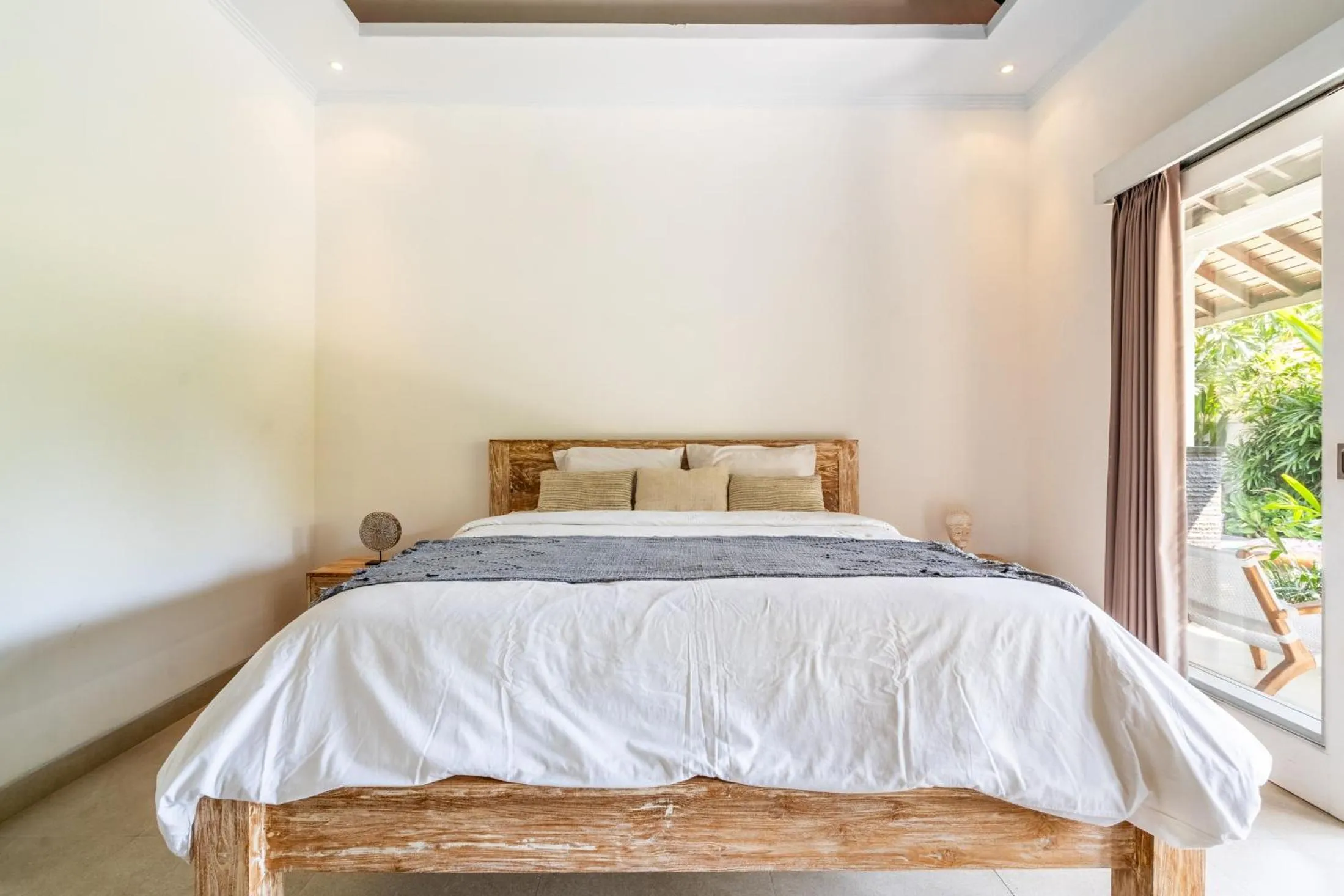 Bed in Jungle Amaranth Villa Canggu - Exclusive 3BR Retreat with Pool, Modern Amenities and Top Location
