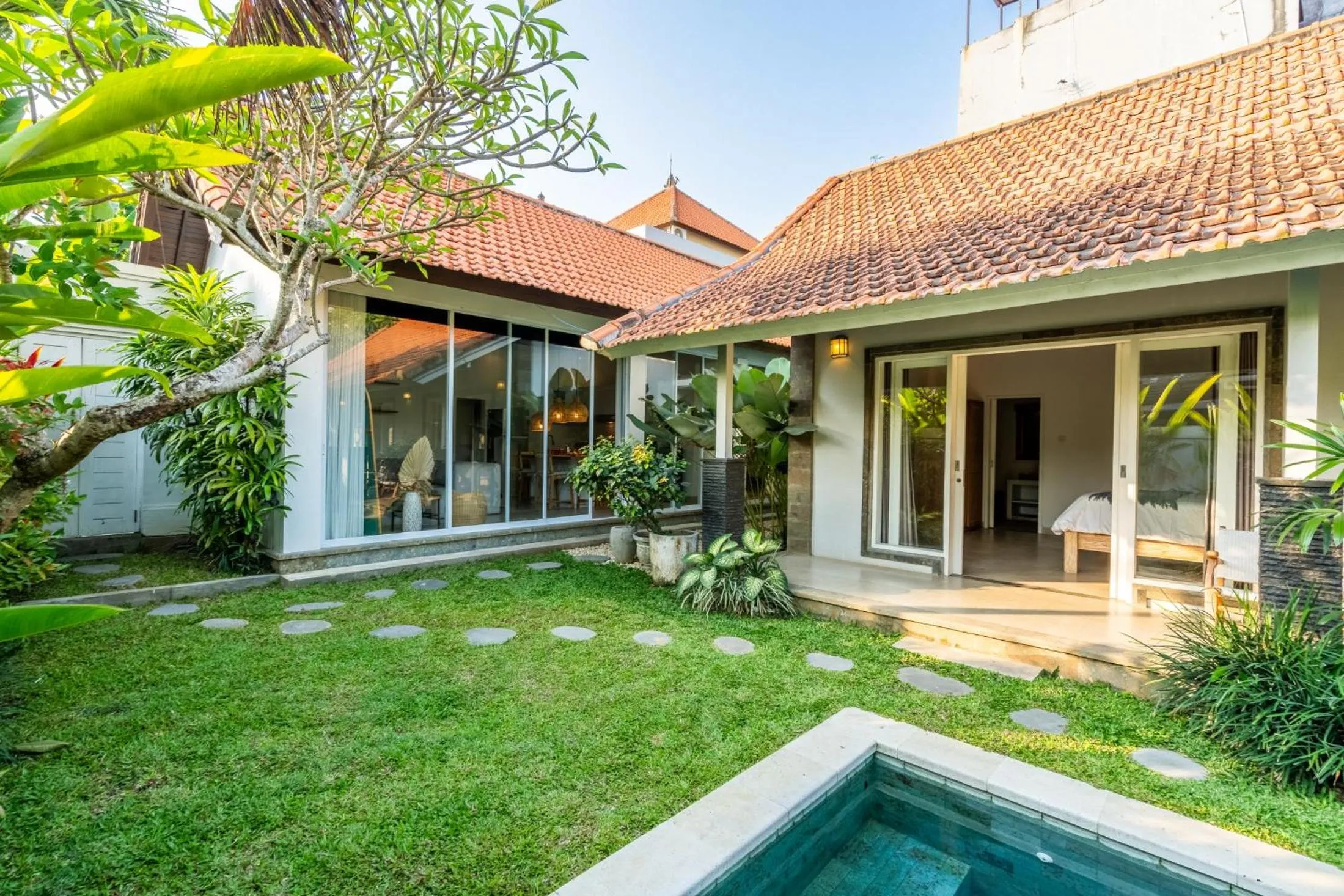 Property building in Jungle Amaranth Villa Canggu - Exclusive 3BR Retreat with Pool, Modern Amenities and Top Location