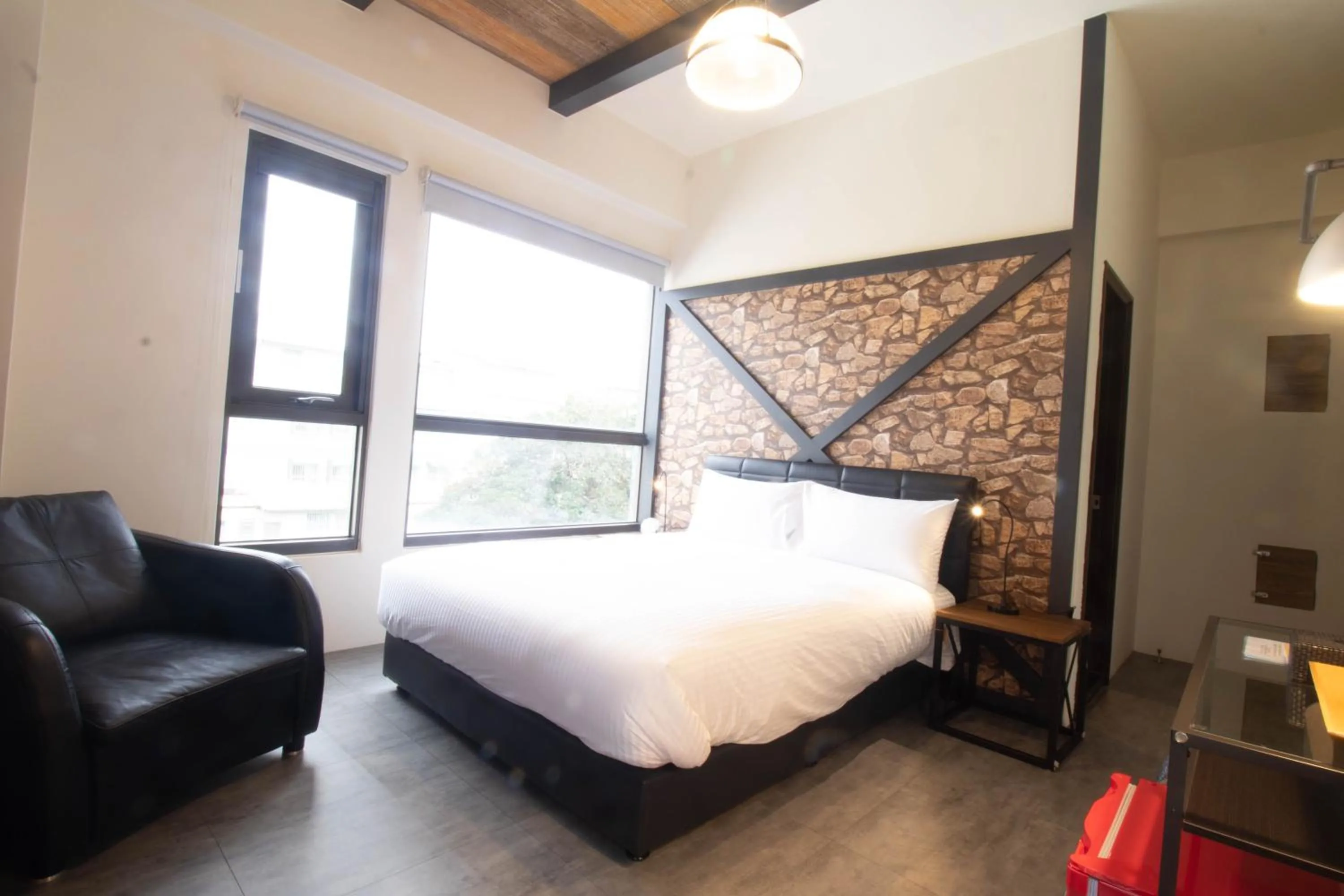 Double Room with Garden View(E) in Ji Ye Jing Zhan B&B